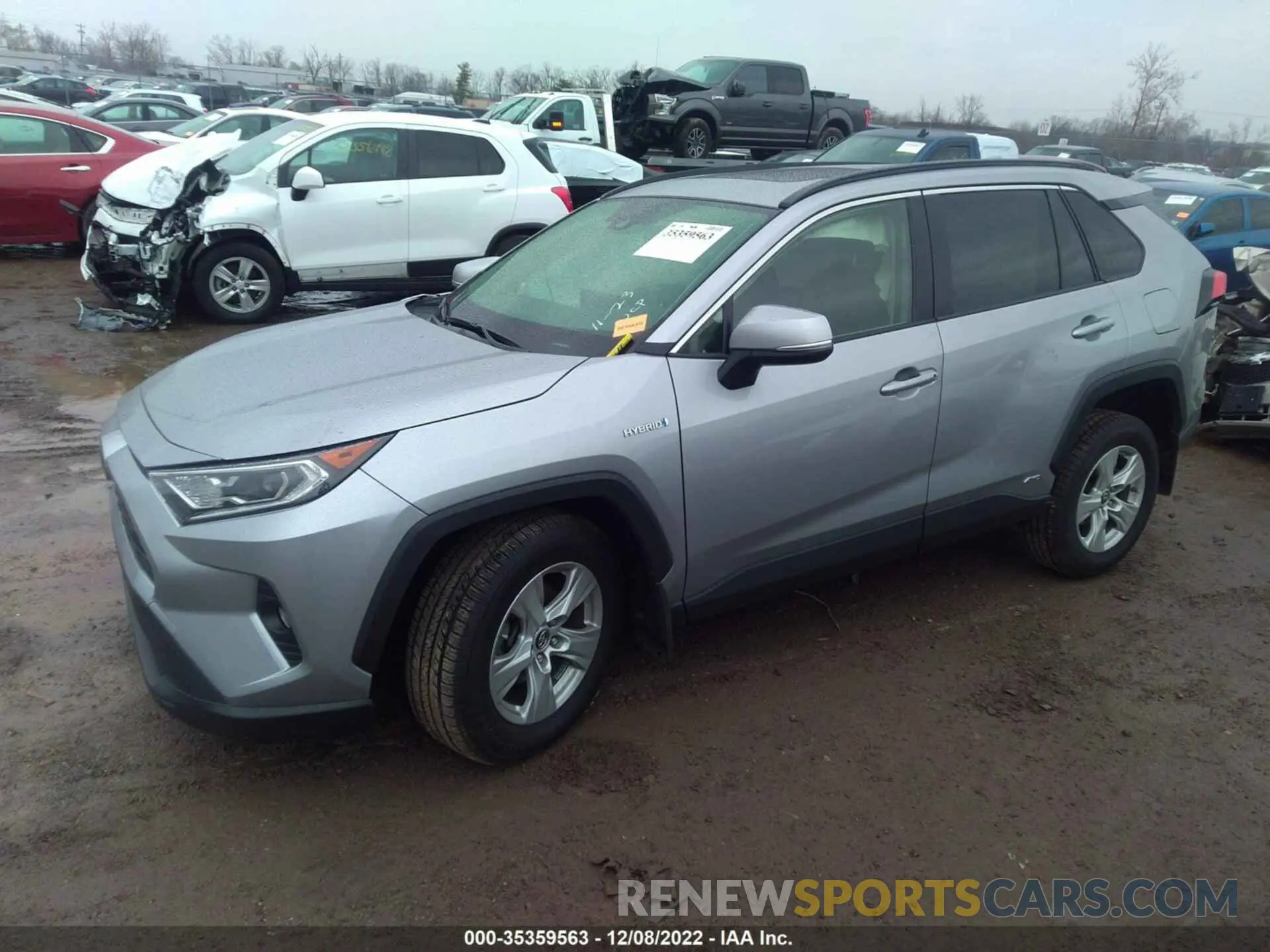 2 fotografías del automóvil dañado JTMRWRFV1KD026938 TOYOTA RAV4 2019