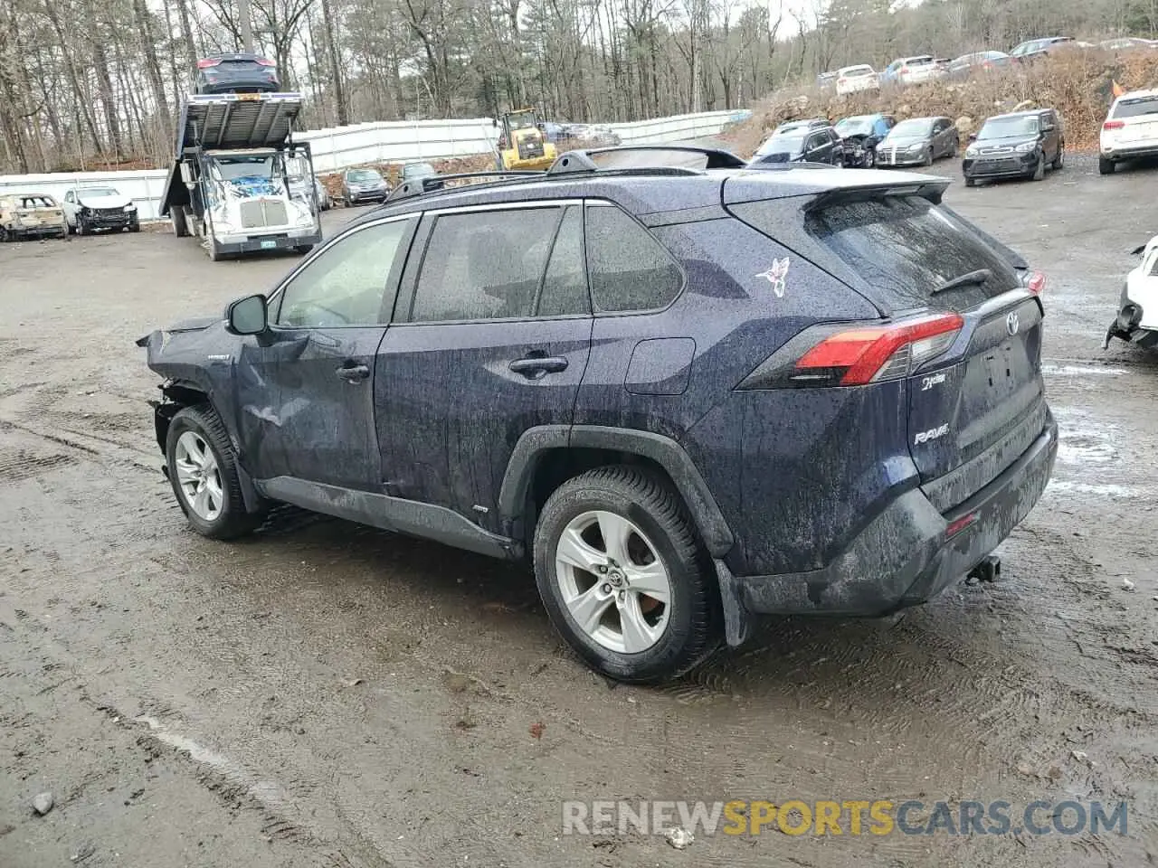2 fotografías del automóvil dañado JTMRWRFV3KD006531 TOYOTA RAV4 2019