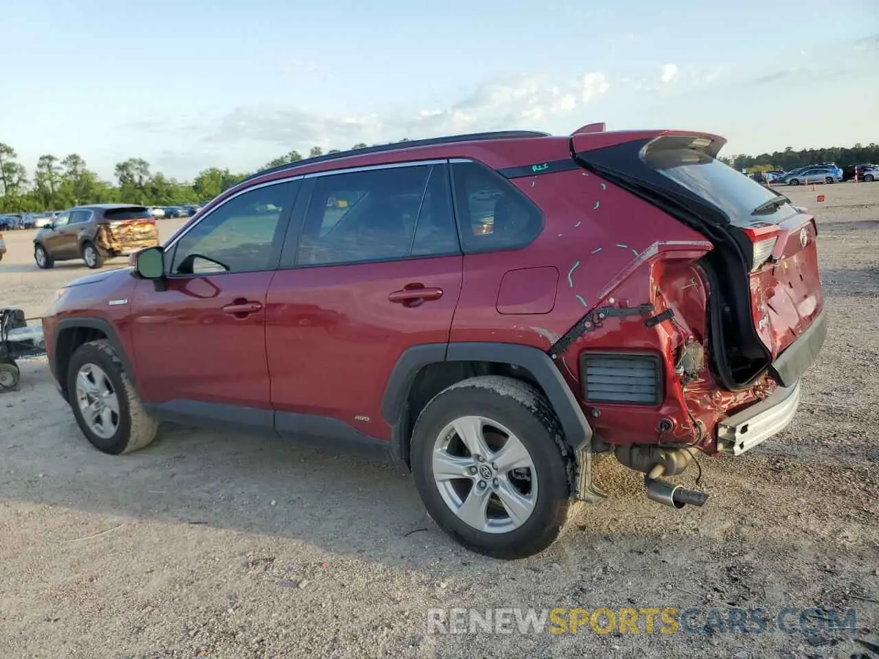 2 fotografías del automóvil dañado JTMRWRFV3KD040047 TOYOTA RAV4 2019