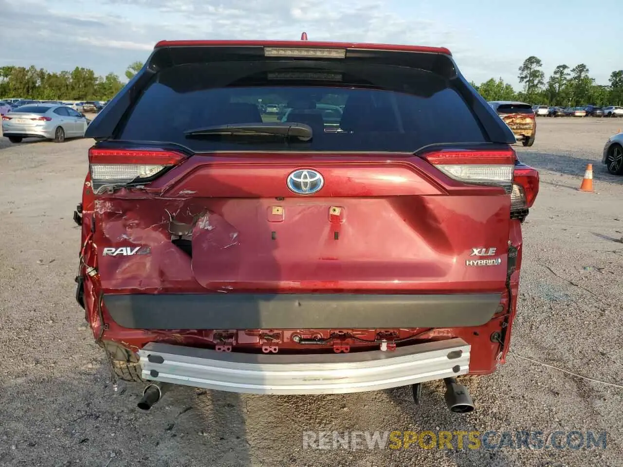 6 fotografías del automóvil dañado JTMRWRFV3KD040047 TOYOTA RAV4 2019