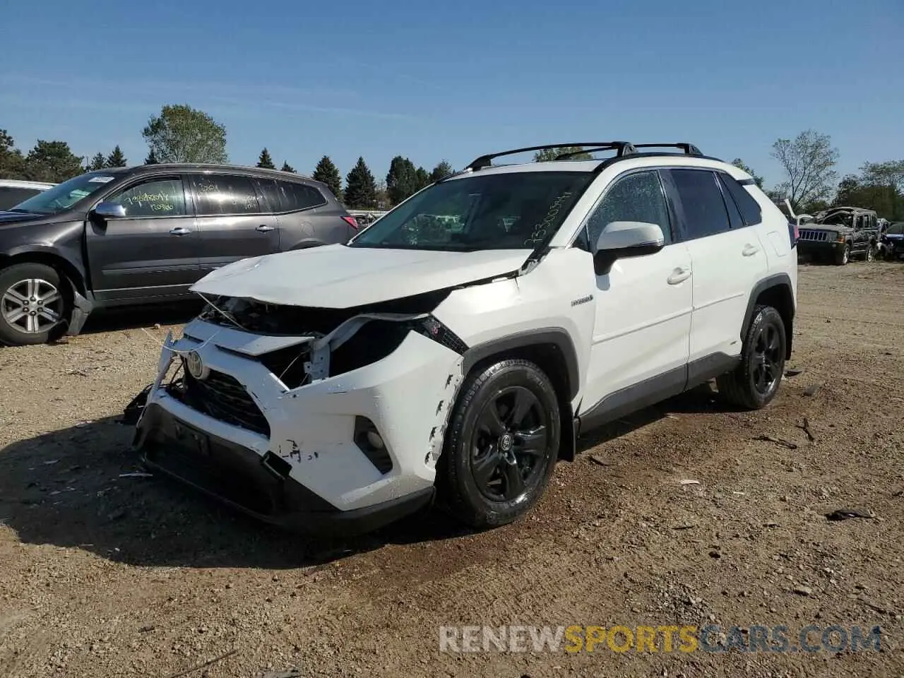 1 fotografías del automóvil dañado JTMRWRFV4KD041479 TOYOTA RAV4 2019