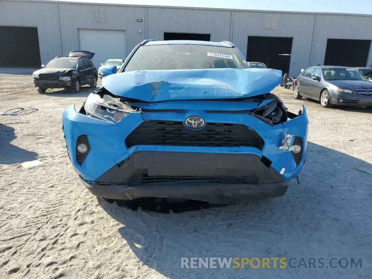 5 fotografías del automóvil dañado JTMRWRFV7KD020173 TOYOTA RAV4 2019