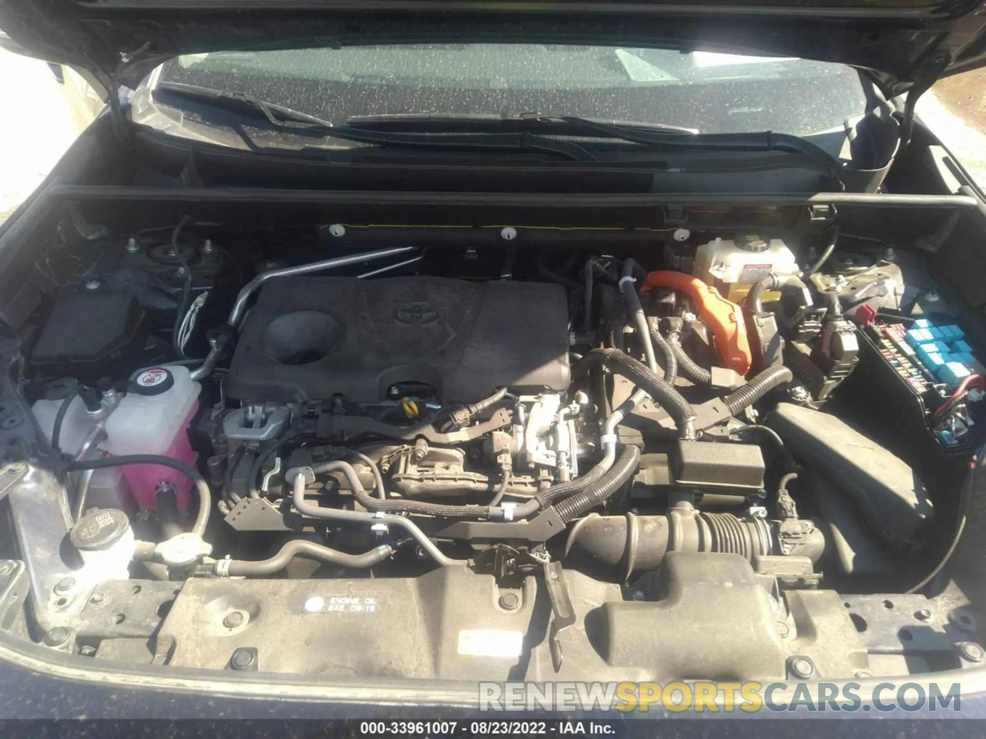 10 fotografías del automóvil dañado JTMRWRFV9KD014410 TOYOTA RAV4 2019