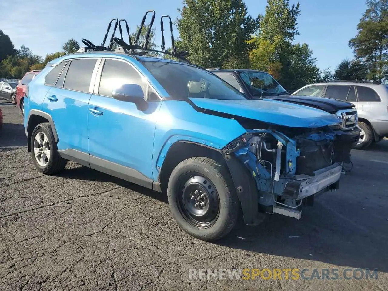 4 fotografías del automóvil dañado JTMW1RFV0KD013048 TOYOTA RAV4 2019