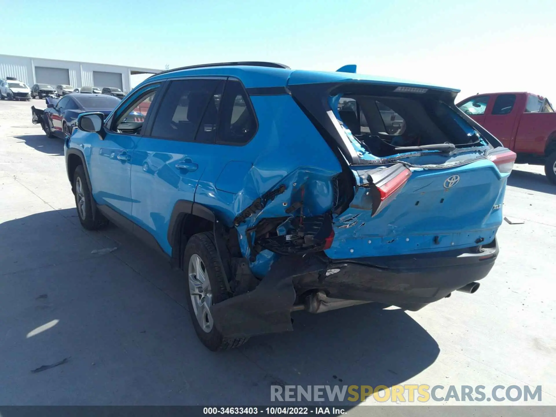 3 fotografías del automóvil dañado JTMW1RFV0KD510794 TOYOTA RAV4 2019