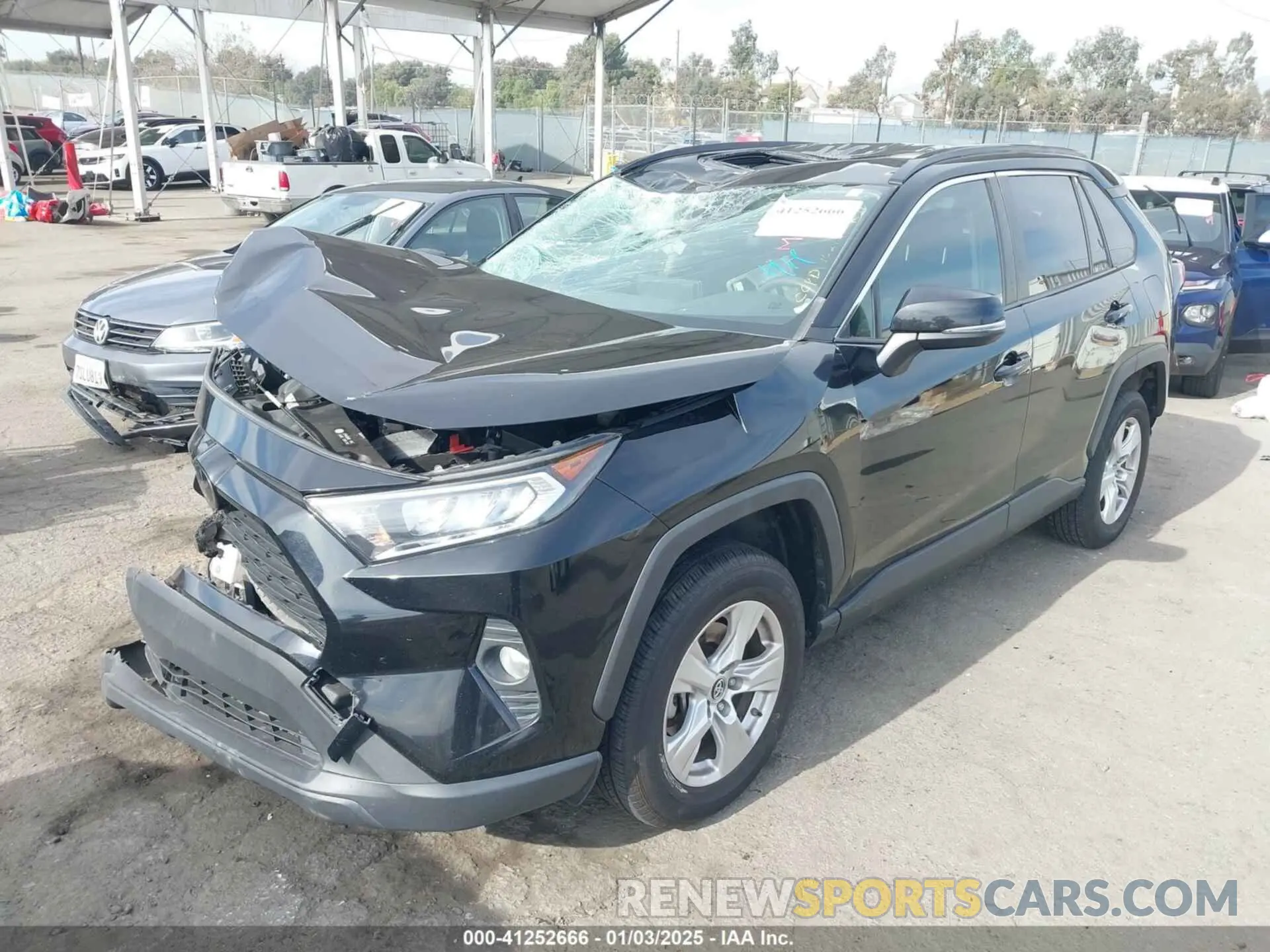 2 fotografías del automóvil dañado JTMW1RFV0KD513744 TOYOTA RAV4 2019