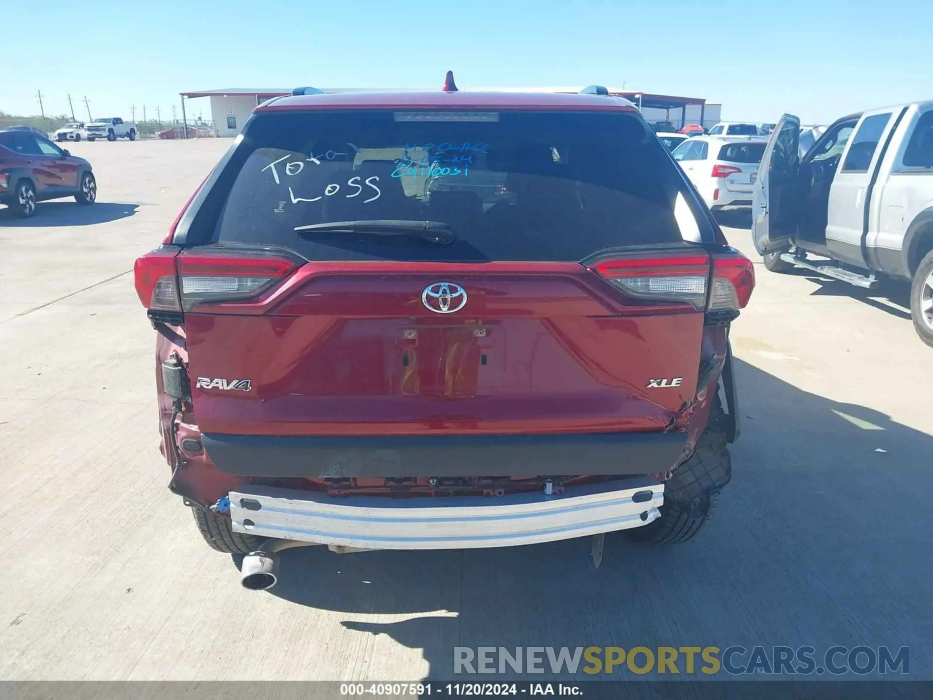 16 fotografías del automóvil dañado JTMW1RFV1KD008036 TOYOTA RAV4 2019