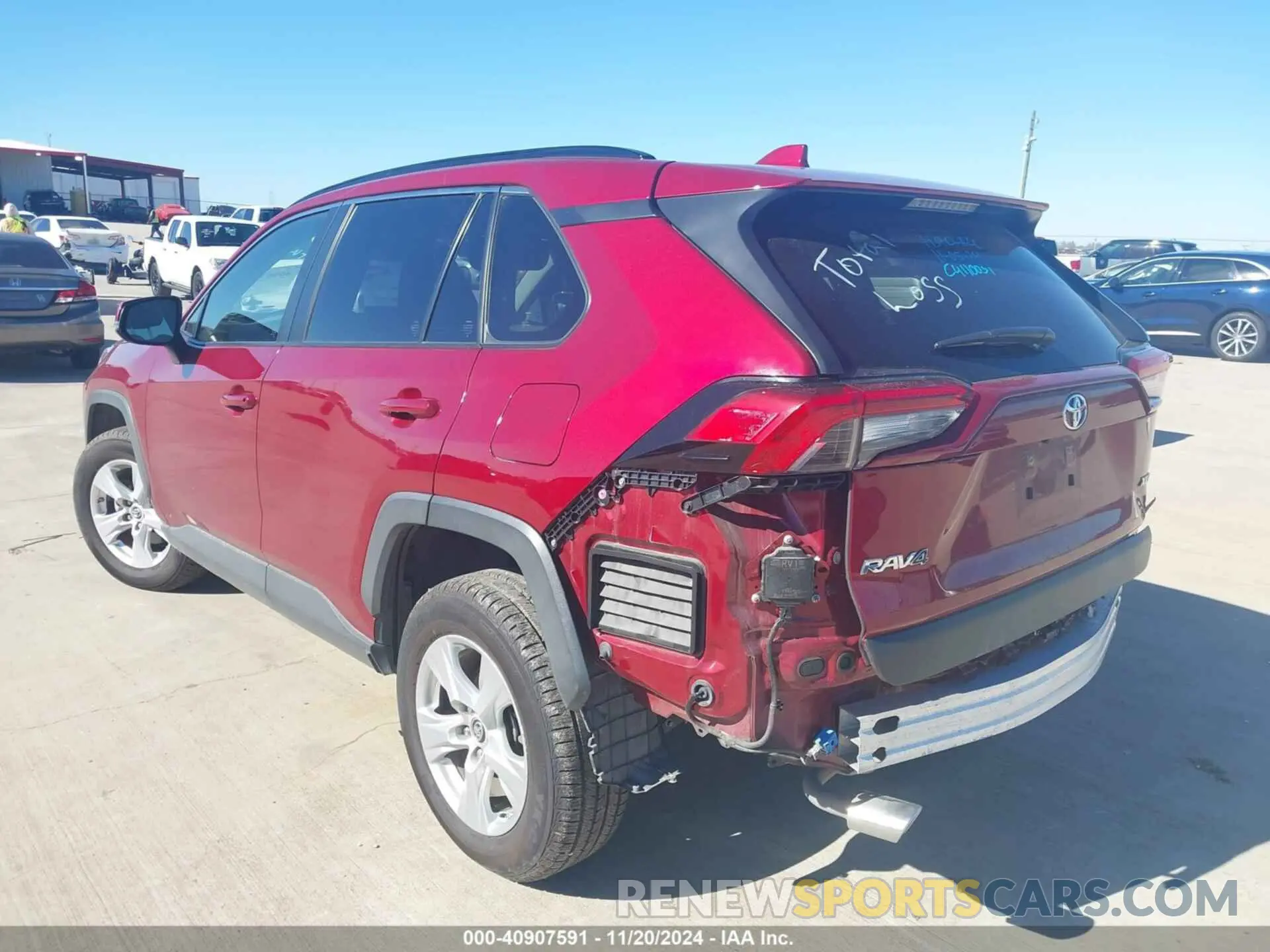 3 fotografías del automóvil dañado JTMW1RFV1KD008036 TOYOTA RAV4 2019