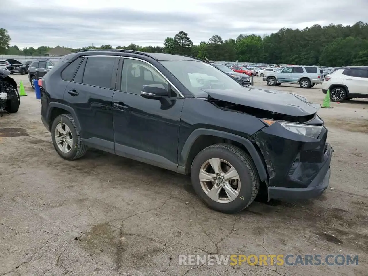 4 fotografías del automóvil dañado JTMW1RFV2KD505063 TOYOTA RAV4 2019