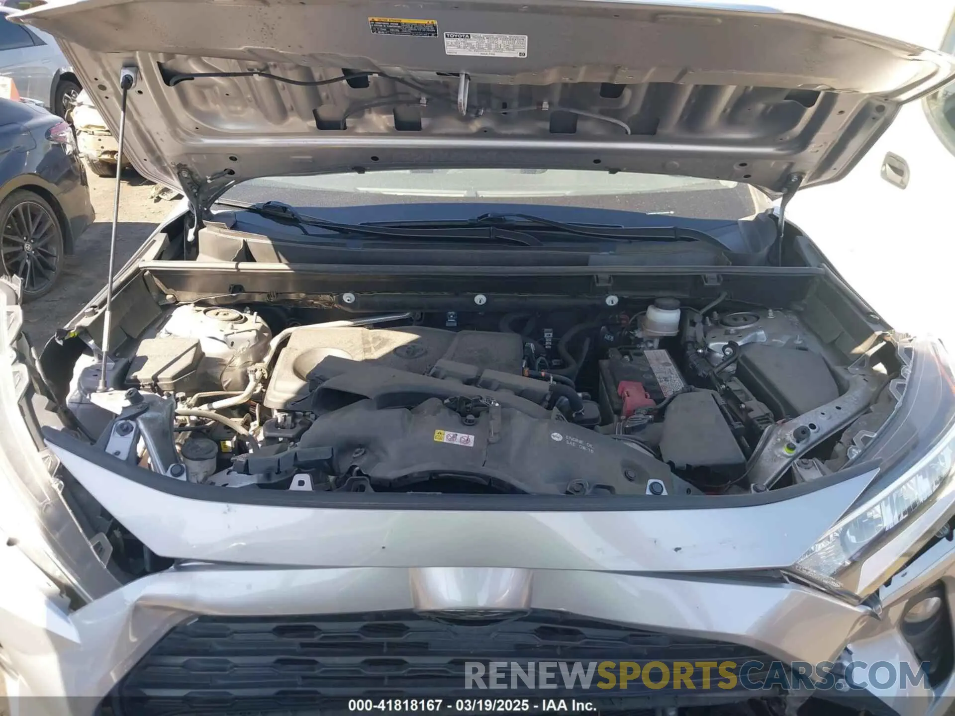 10 fotografías del automóvil dañado JTMW1RFV3KD028269 TOYOTA RAV4 2019