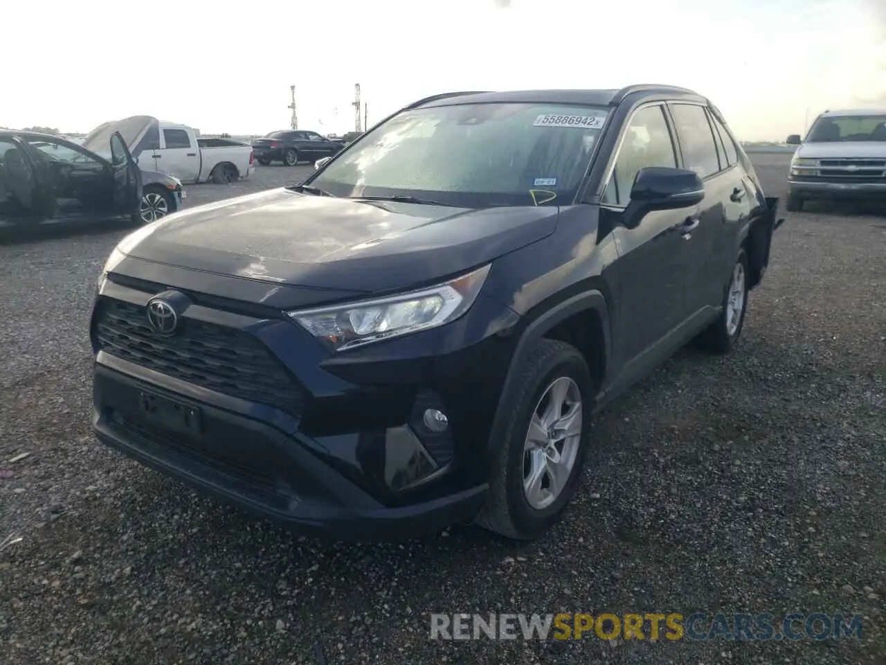 2 fotografías del automóvil dañado JTMW1RFV3KJ001347 TOYOTA RAV4 2019
