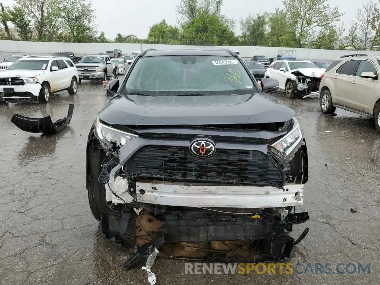 5 fotografías del automóvil dañado JTMW1RFV5KD509852 TOYOTA RAV4 2019