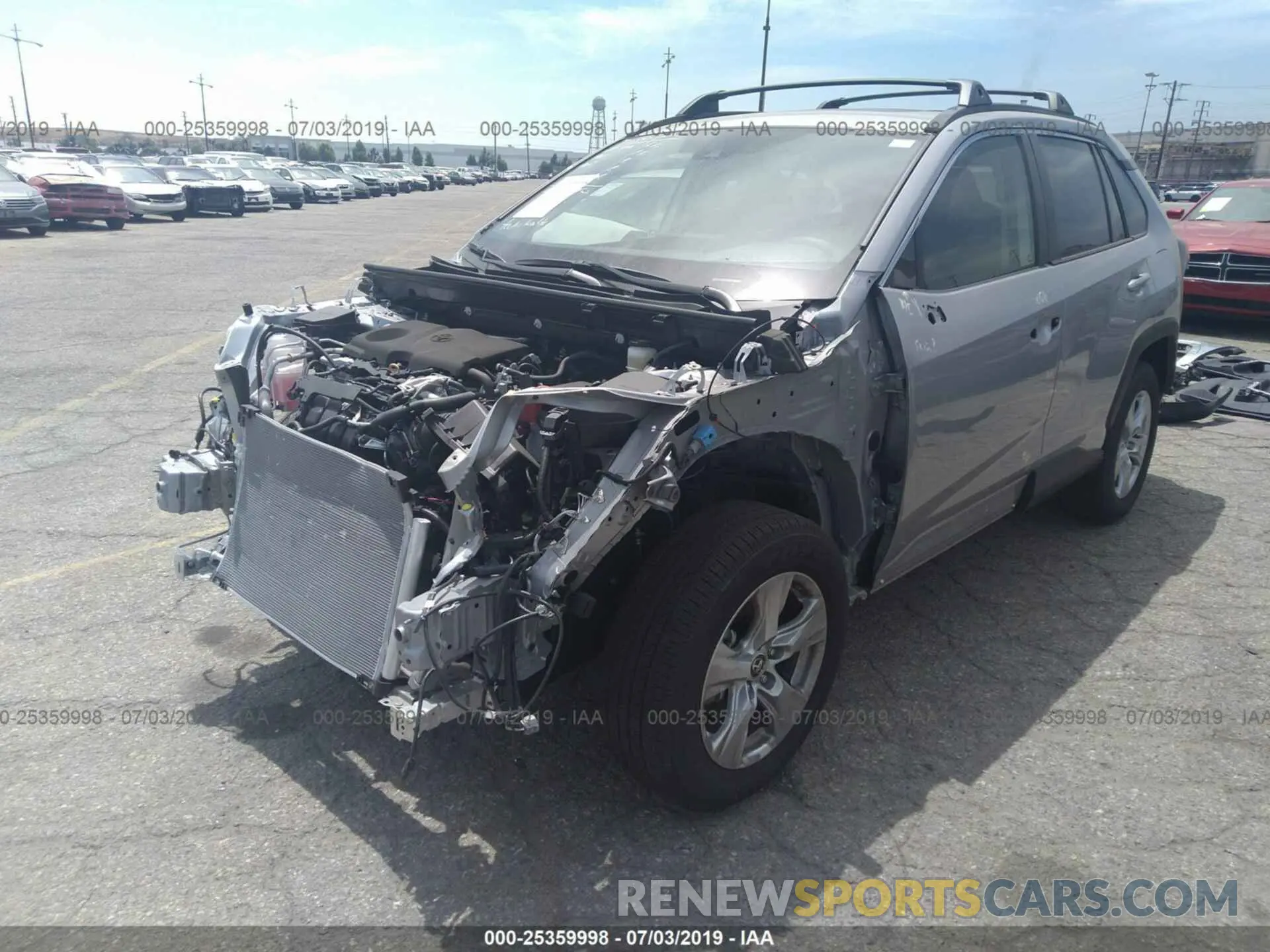 2 fotografías del automóvil dañado JTMW1RFV5KD510077 TOYOTA RAV4 2019
