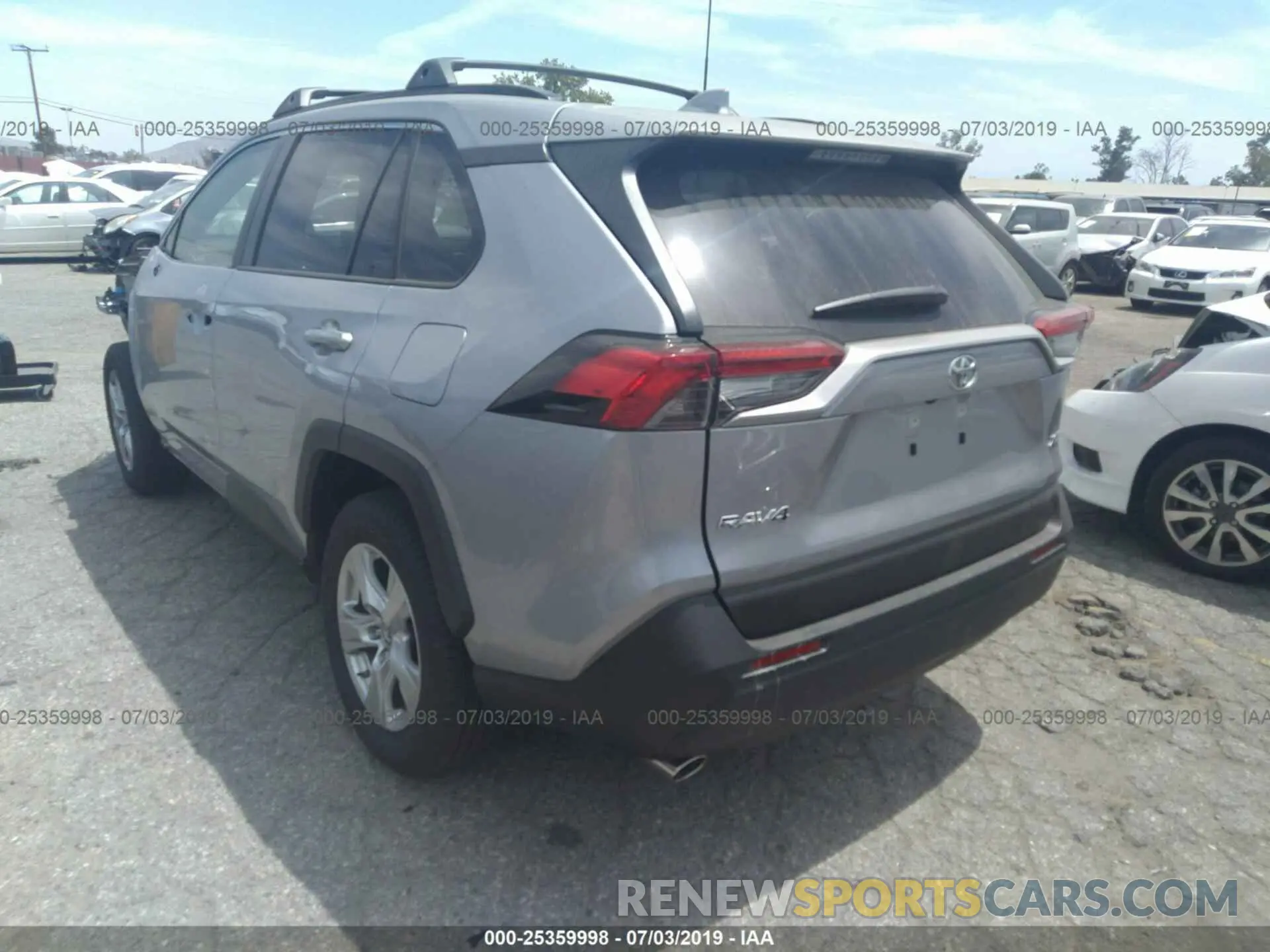 3 fotografías del automóvil dañado JTMW1RFV5KD510077 TOYOTA RAV4 2019