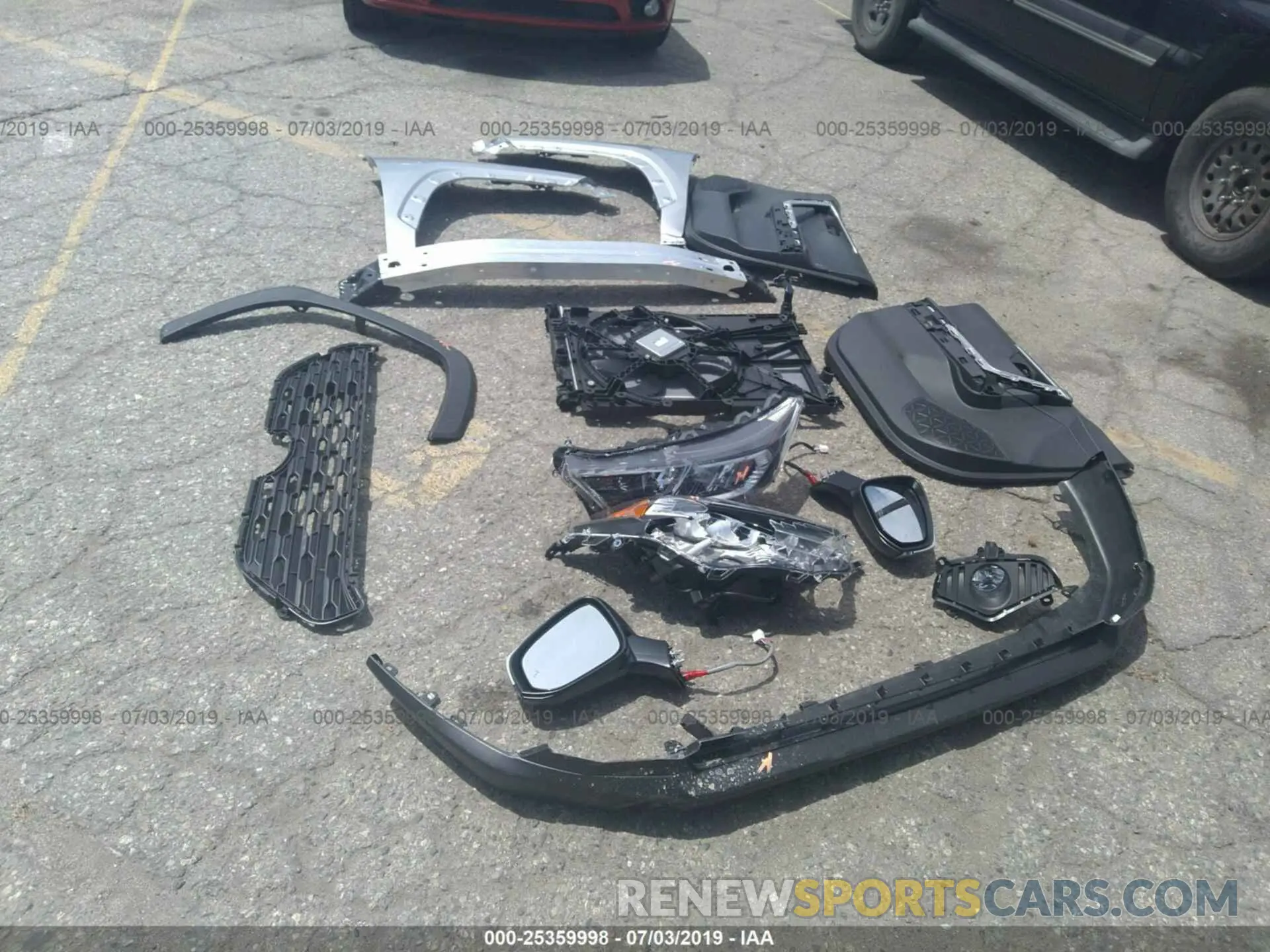 6 fotografías del automóvil dañado JTMW1RFV5KD510077 TOYOTA RAV4 2019