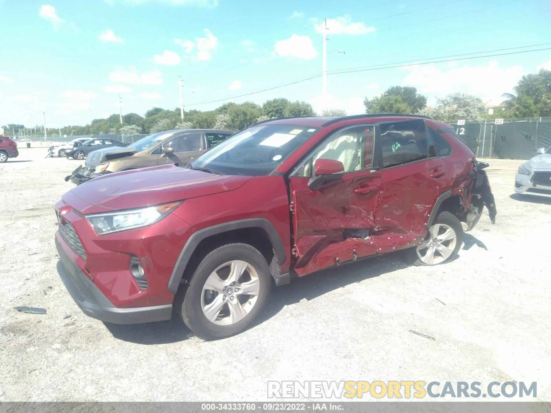 2 fotografías del automóvil dañado JTMW1RFV6KD029447 TOYOTA RAV4 2019