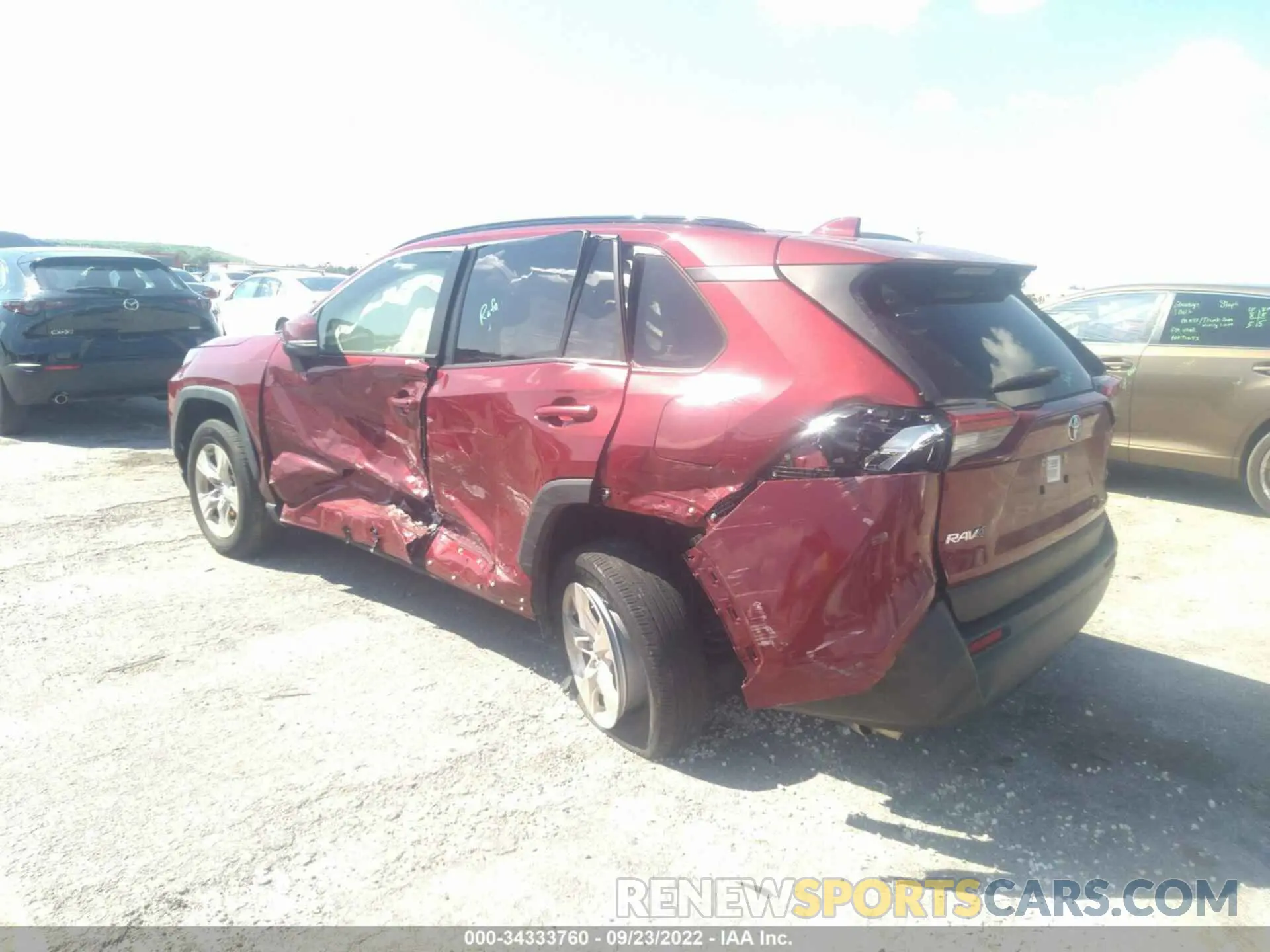 3 fotografías del automóvil dañado JTMW1RFV6KD029447 TOYOTA RAV4 2019
