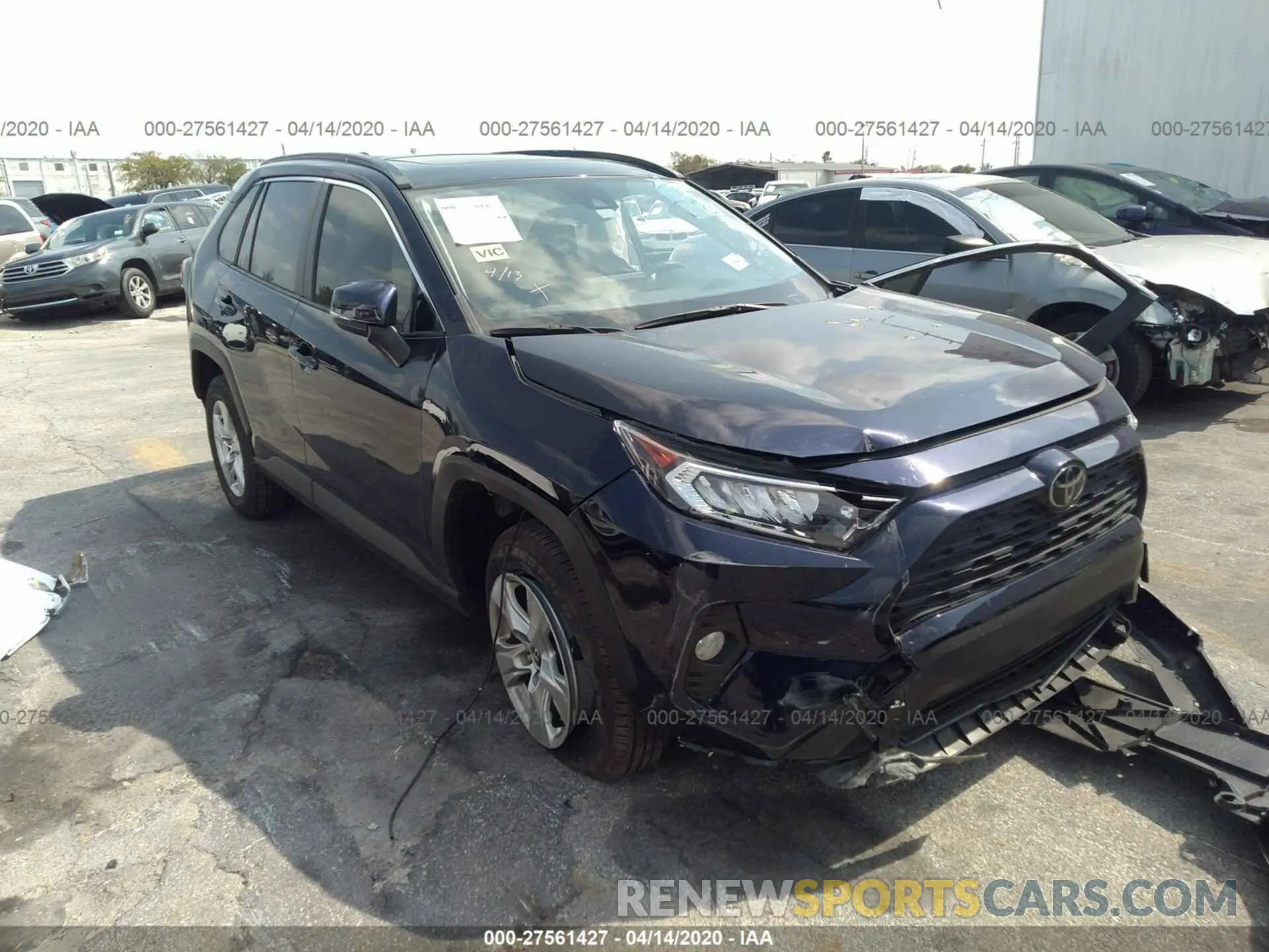 1 fotografías del automóvil dañado JTMW1RFV6KD510363 TOYOTA RAV4 2019