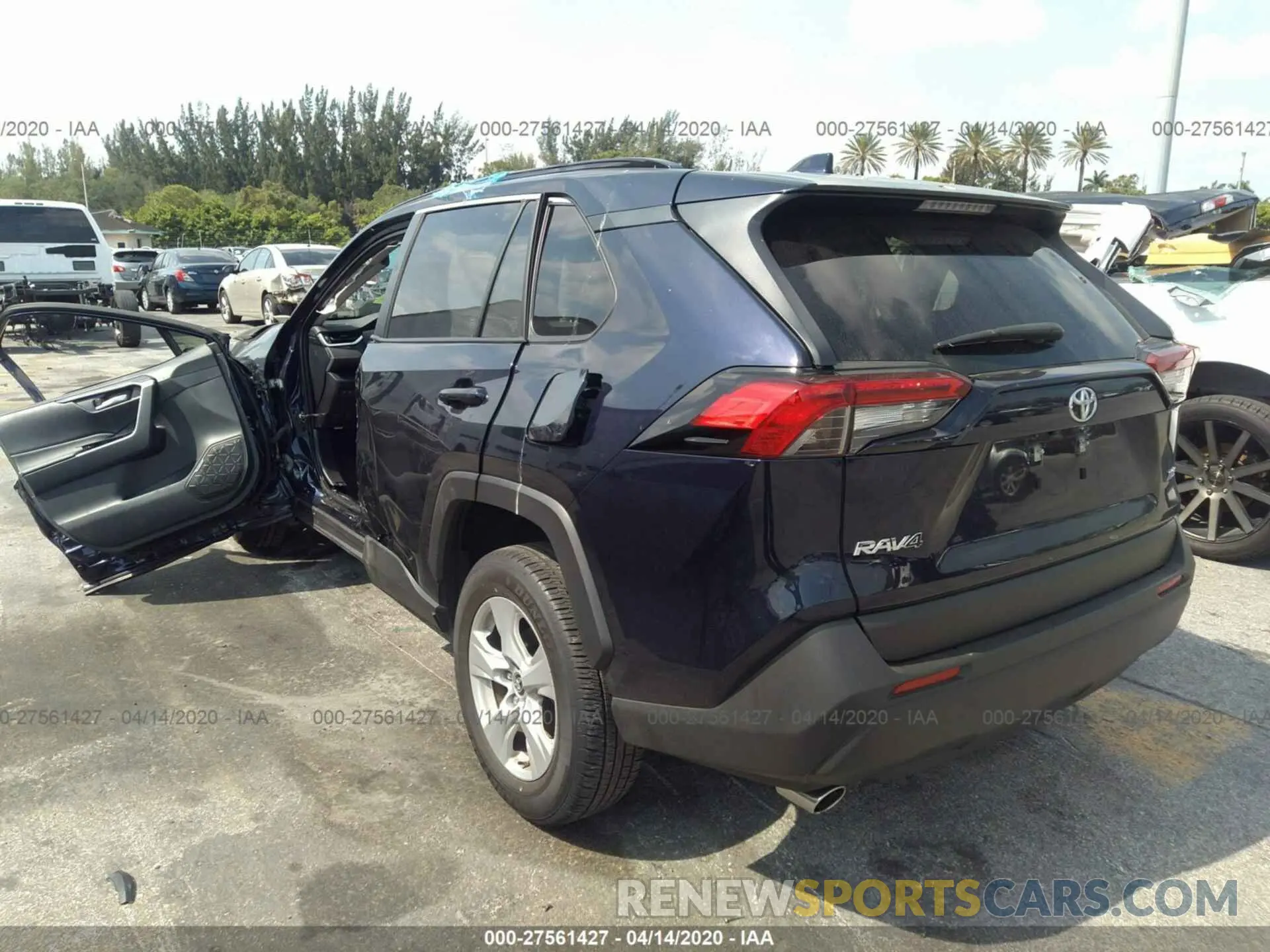 3 fotografías del automóvil dañado JTMW1RFV6KD510363 TOYOTA RAV4 2019