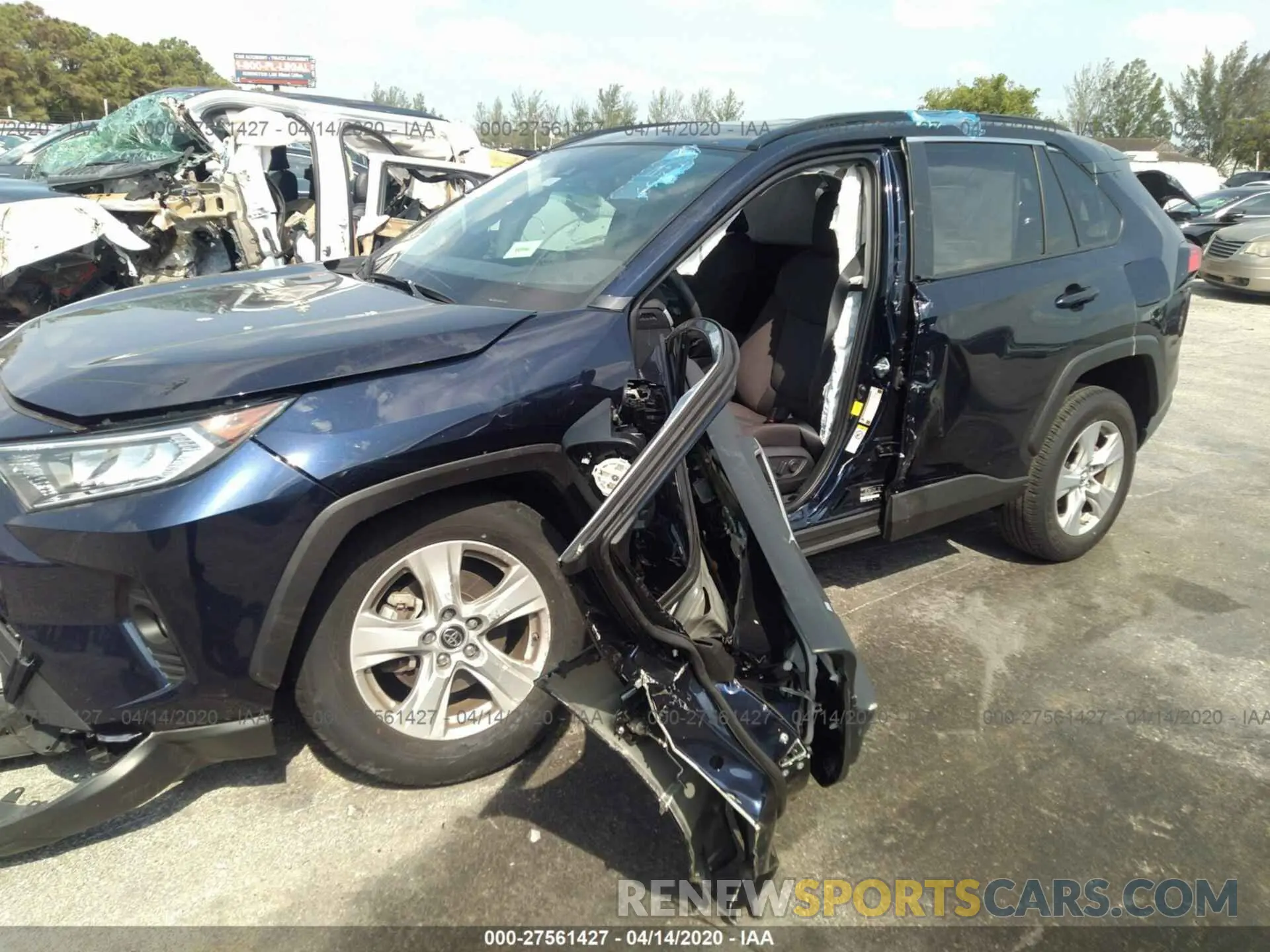 6 fotografías del automóvil dañado JTMW1RFV6KD510363 TOYOTA RAV4 2019