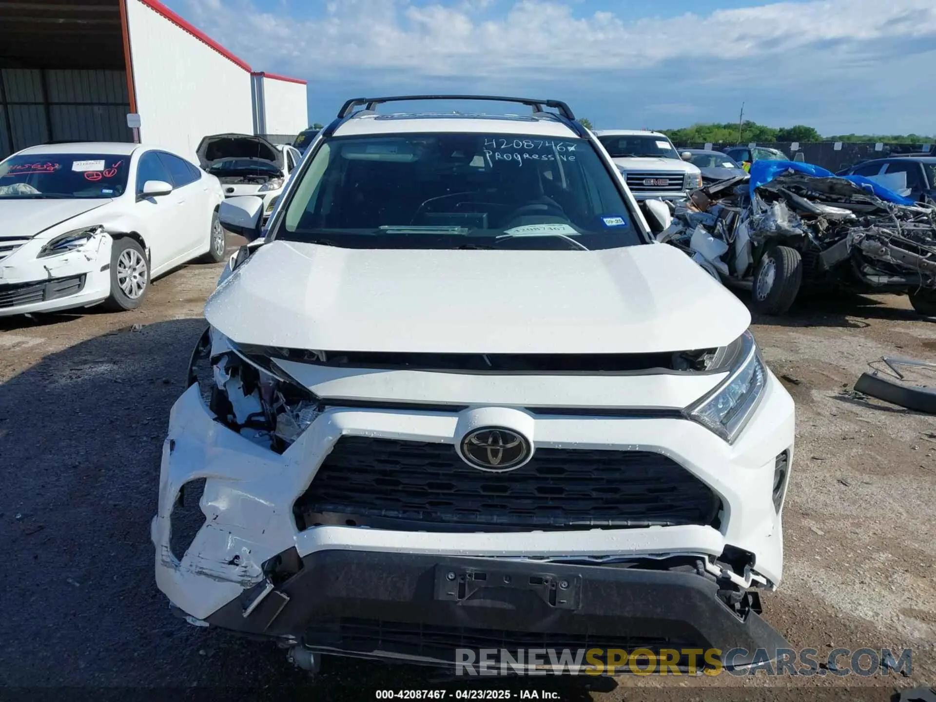 12 fotografías del automóvil dañado JTMW1RFV7KD029361 TOYOTA RAV4 2019