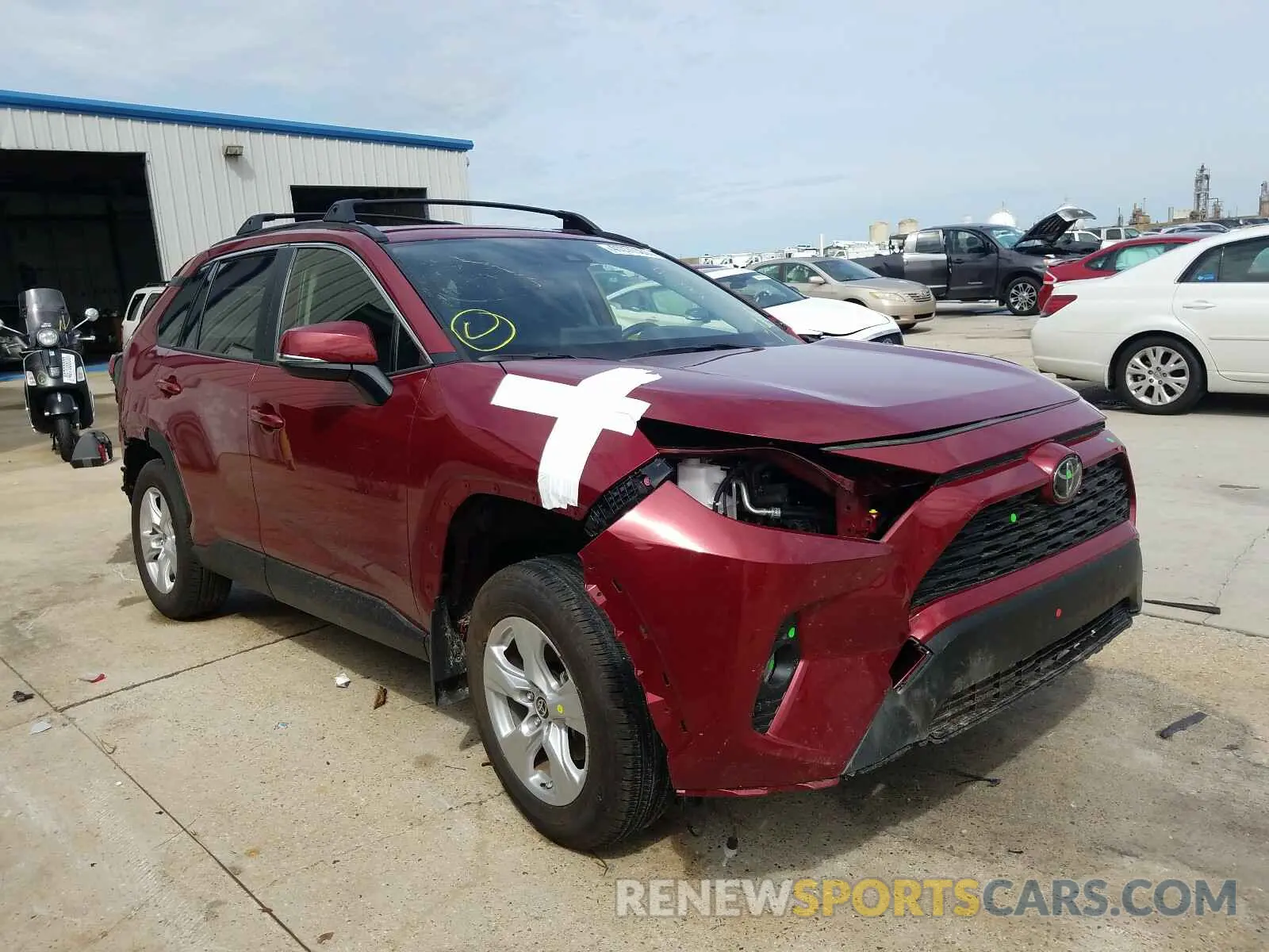 1 fotografías del automóvil dañado JTMW1RFV7KD035841 TOYOTA RAV4 2019