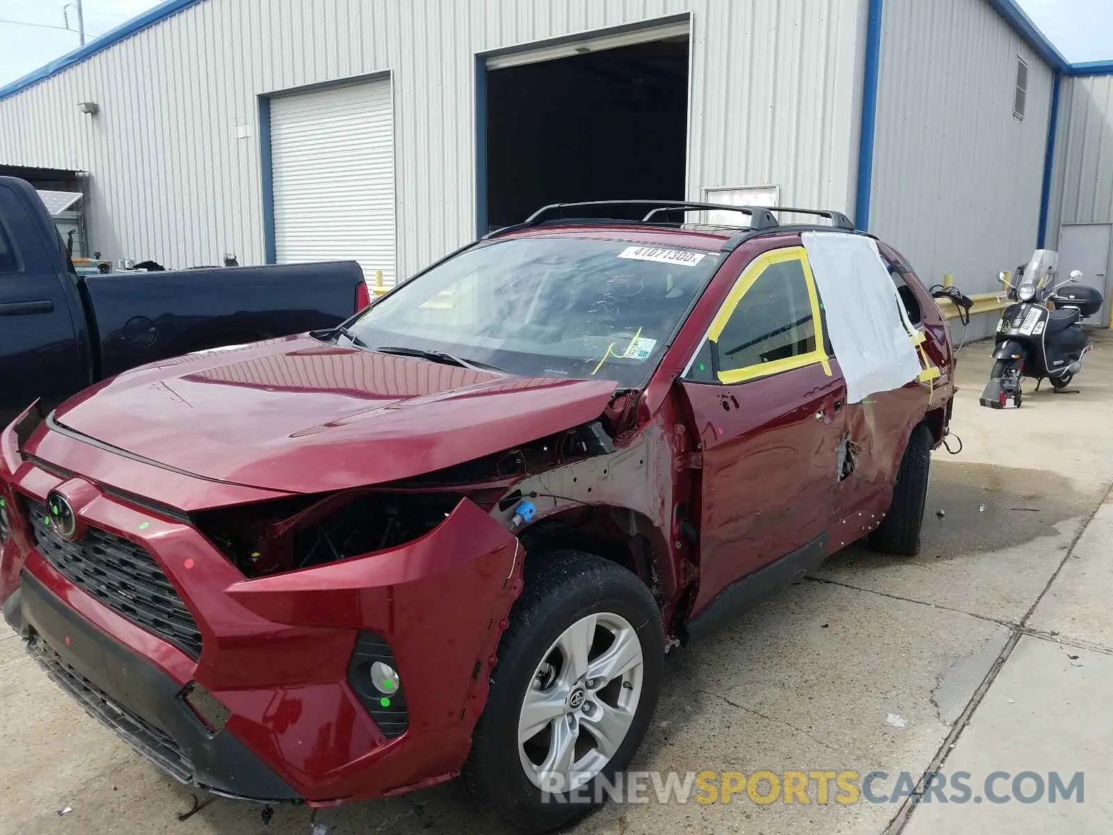 2 fotografías del automóvil dañado JTMW1RFV7KD035841 TOYOTA RAV4 2019