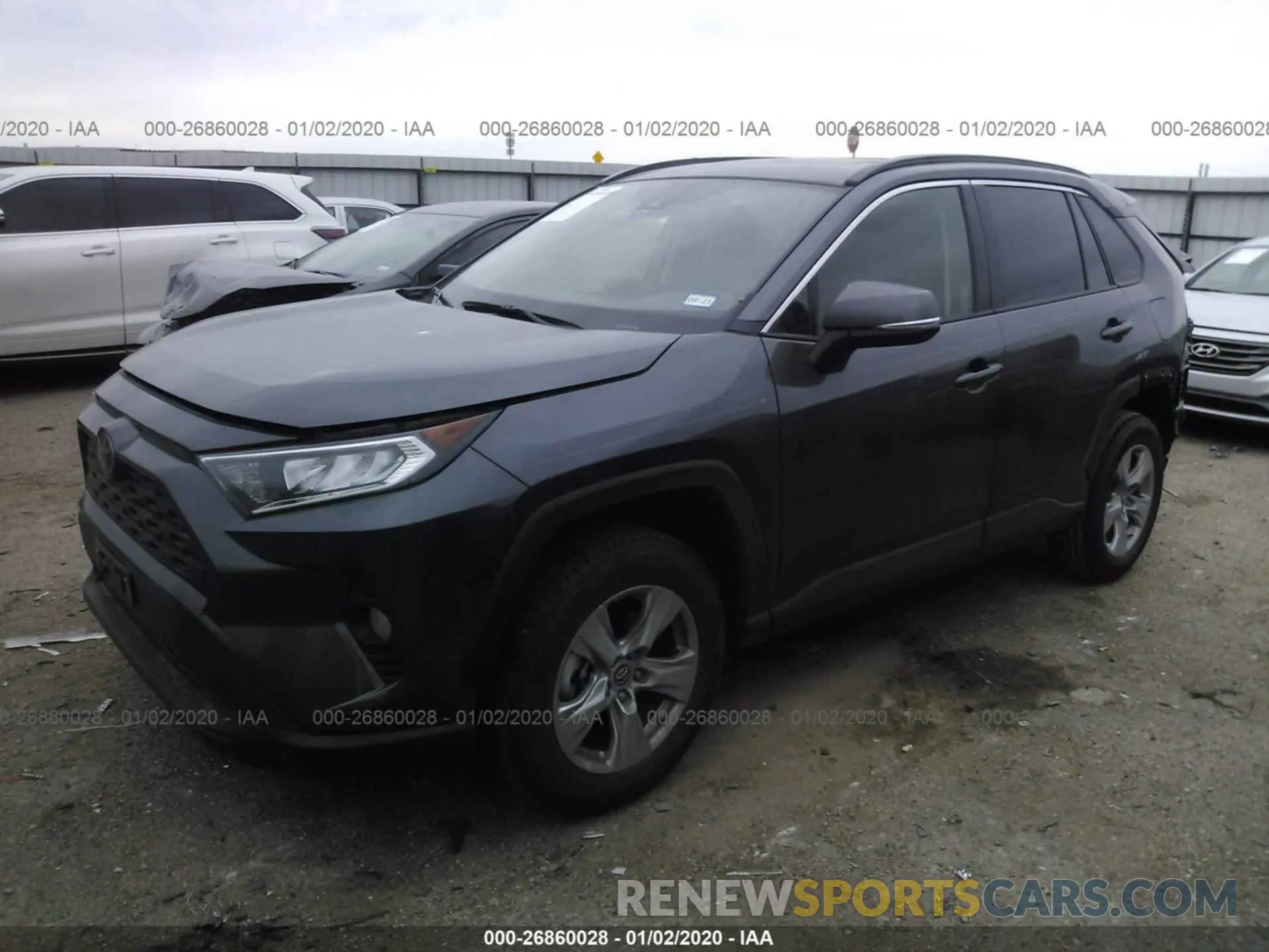 2 fotografías del automóvil dañado JTMW1RFV9KD032620 TOYOTA RAV4 2019
