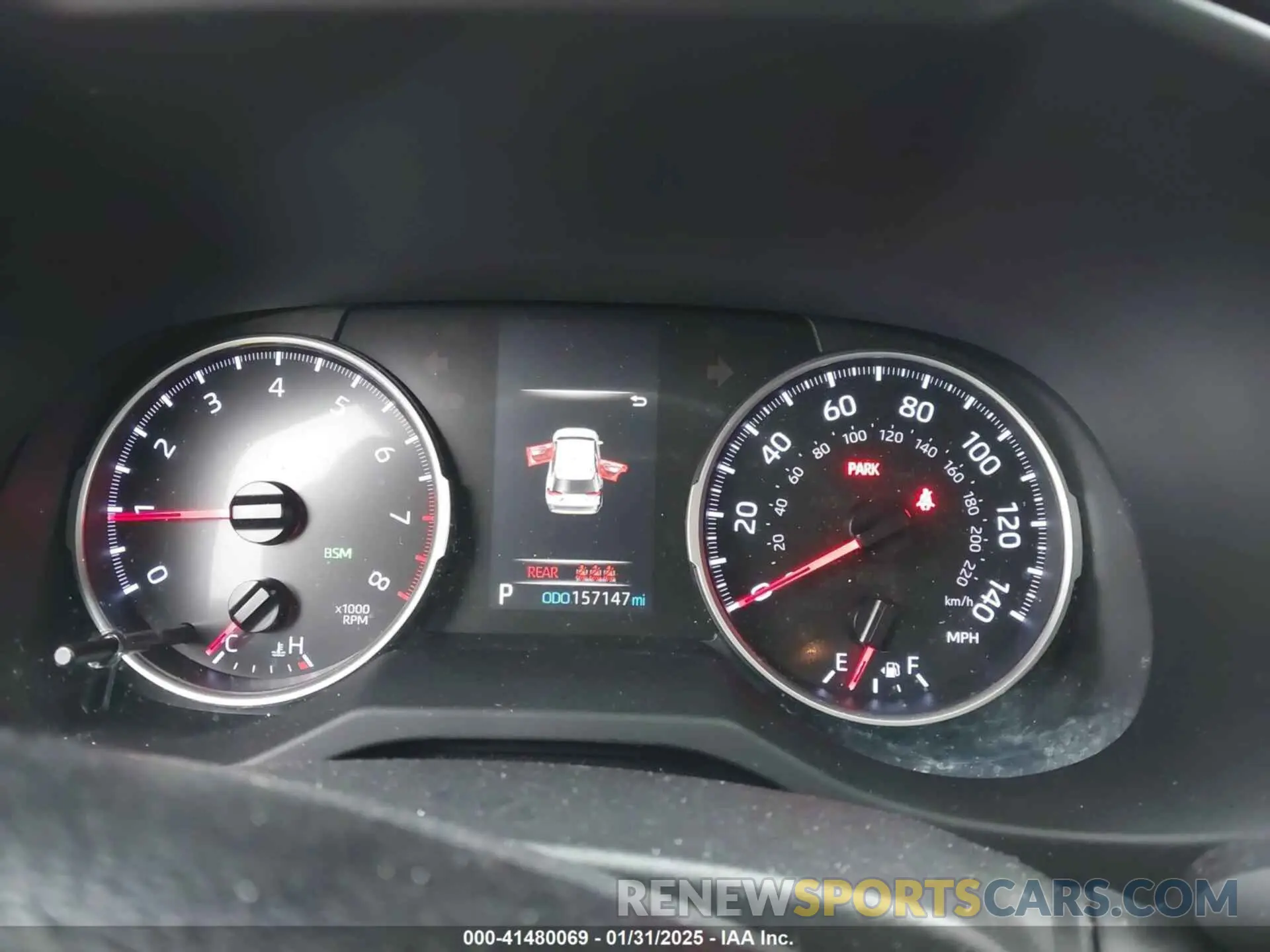 7 fotografías del automóvil dañado JTMW1RFVXKD014885 TOYOTA RAV4 2019