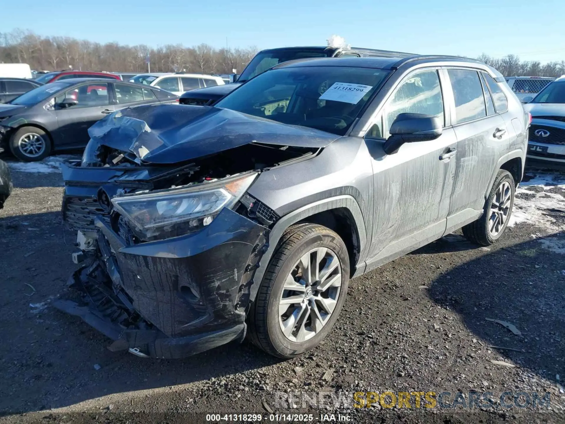 2 fotografías del automóvil dañado JTMY1RFV0KD009736 TOYOTA RAV4 2019
