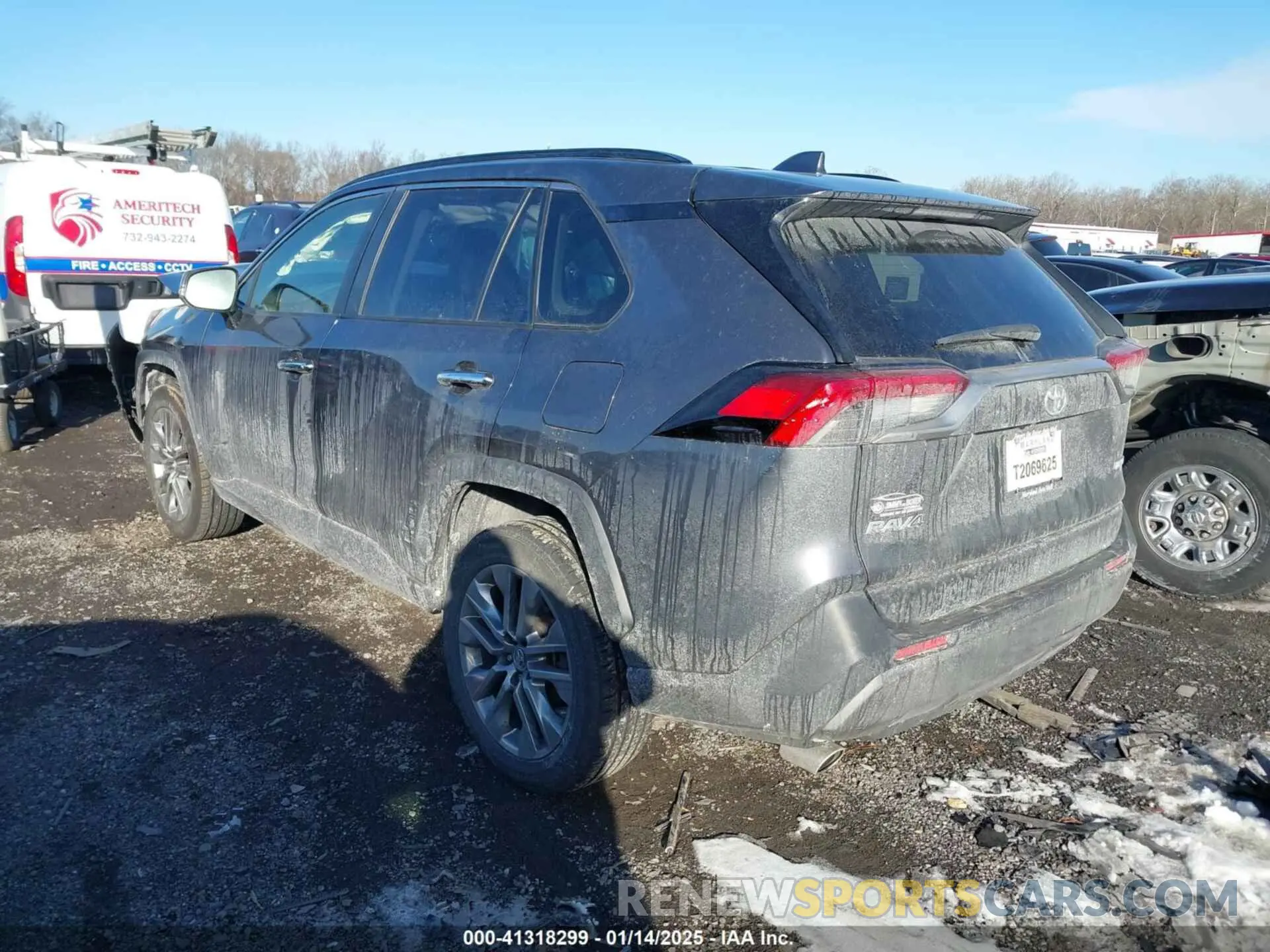3 fotografías del automóvil dañado JTMY1RFV0KD009736 TOYOTA RAV4 2019