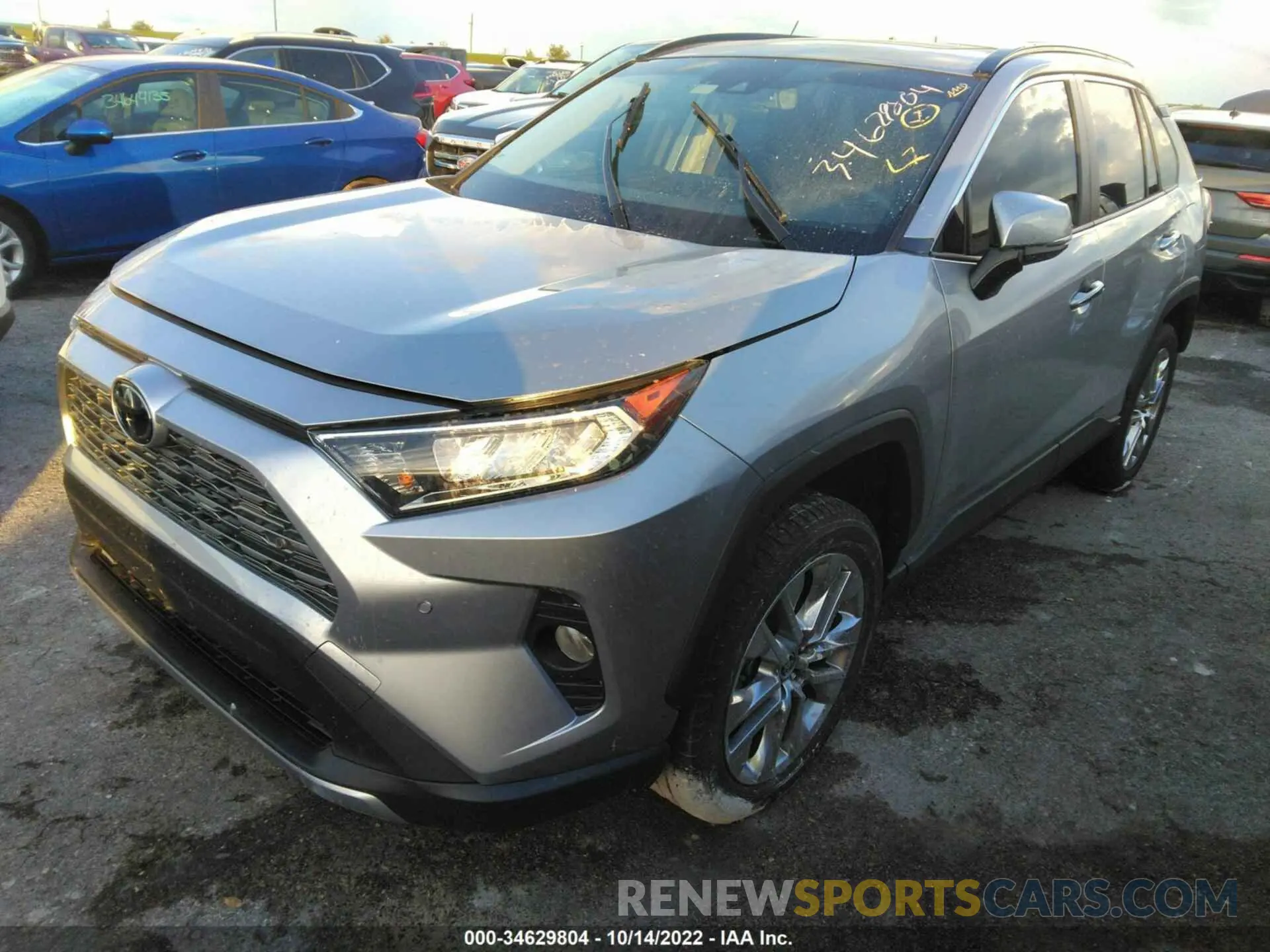 2 fotografías del automóvil dañado JTMY1RFV1KD039506 TOYOTA RAV4 2019
