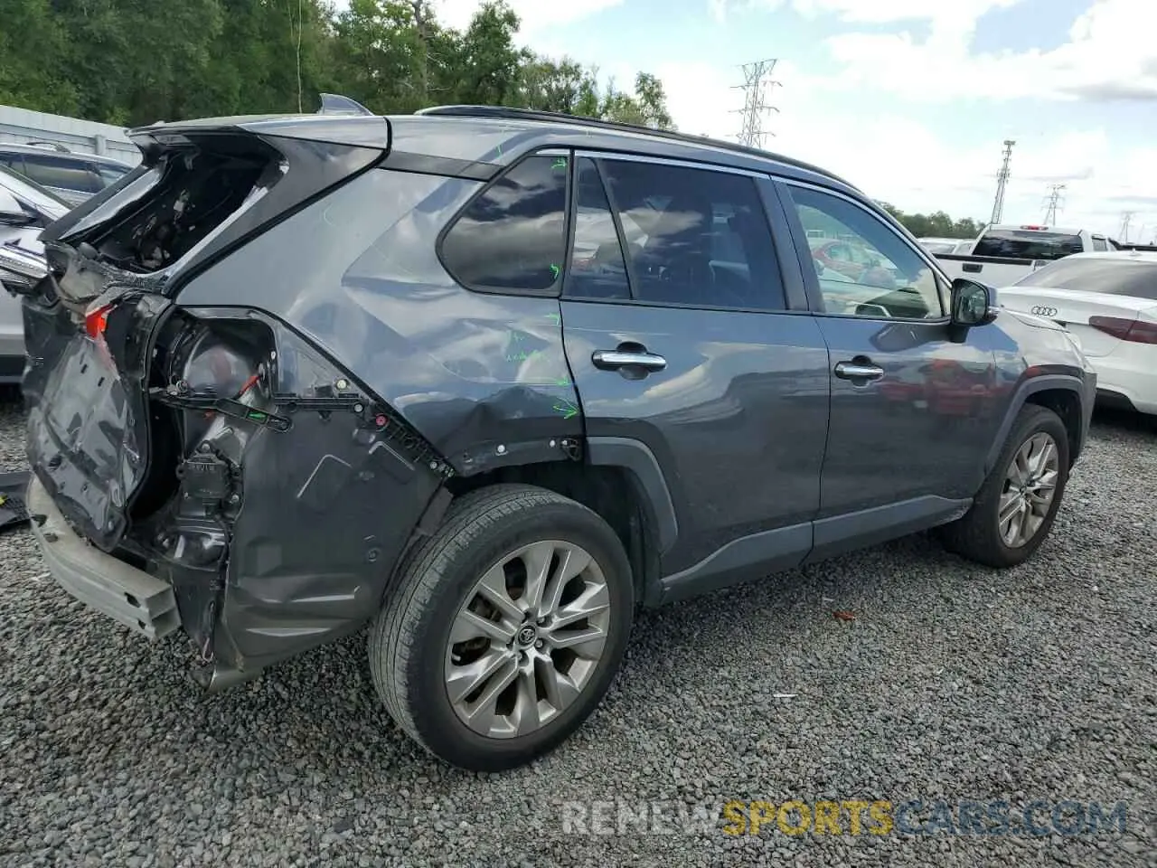 3 fotografías del automóvil dañado JTMY1RFV6KD515247 TOYOTA RAV4 2019