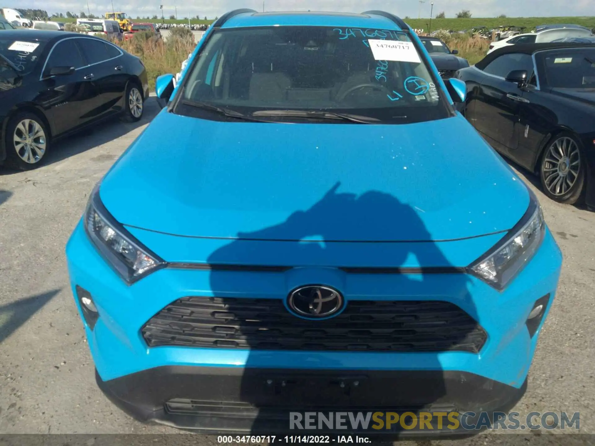 6 fotografías del automóvil dañado 2T3A1RFV0LW117408 TOYOTA RAV4 2020