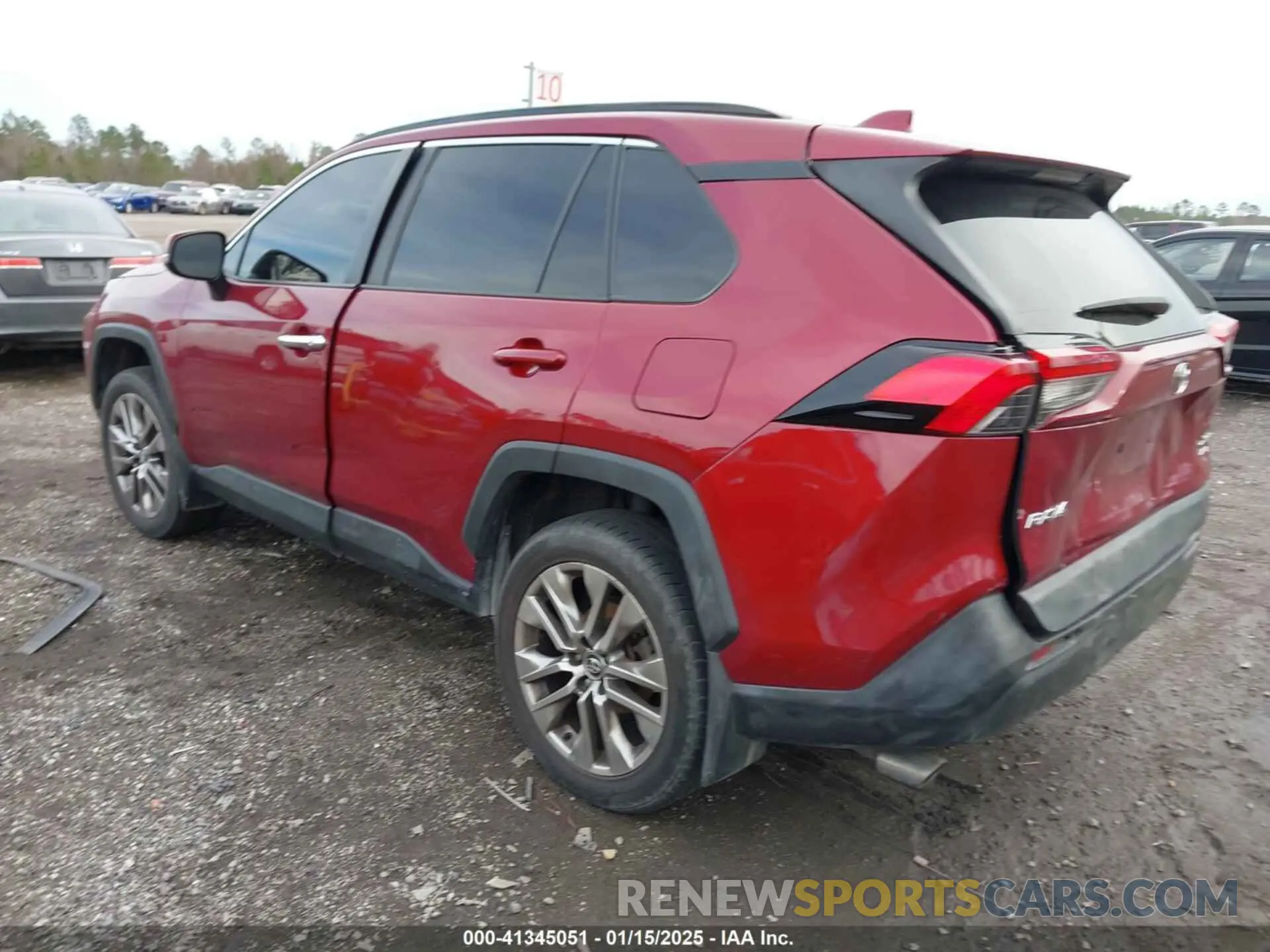 3 fotografías del automóvil dañado 2T3A1RFV0LW119952 TOYOTA RAV4 2020