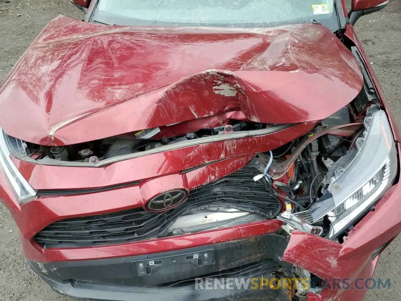 12 fotografías del automóvil dañado 2T3A1RFV1LW138414 TOYOTA RAV4 2020