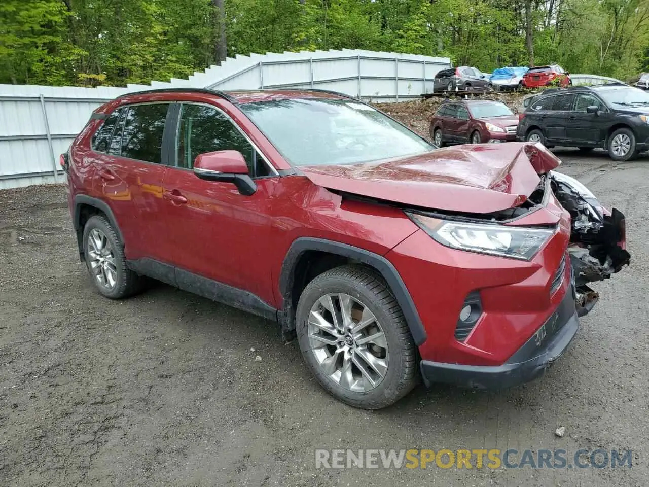 4 fotografías del automóvil dañado 2T3A1RFV1LW138414 TOYOTA RAV4 2020