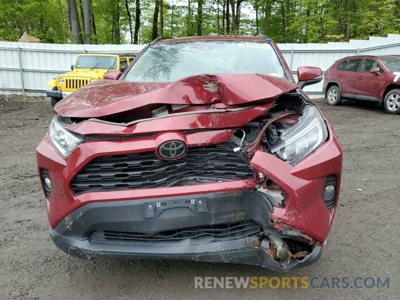 5 fotografías del automóvil dañado 2T3A1RFV1LW138414 TOYOTA RAV4 2020