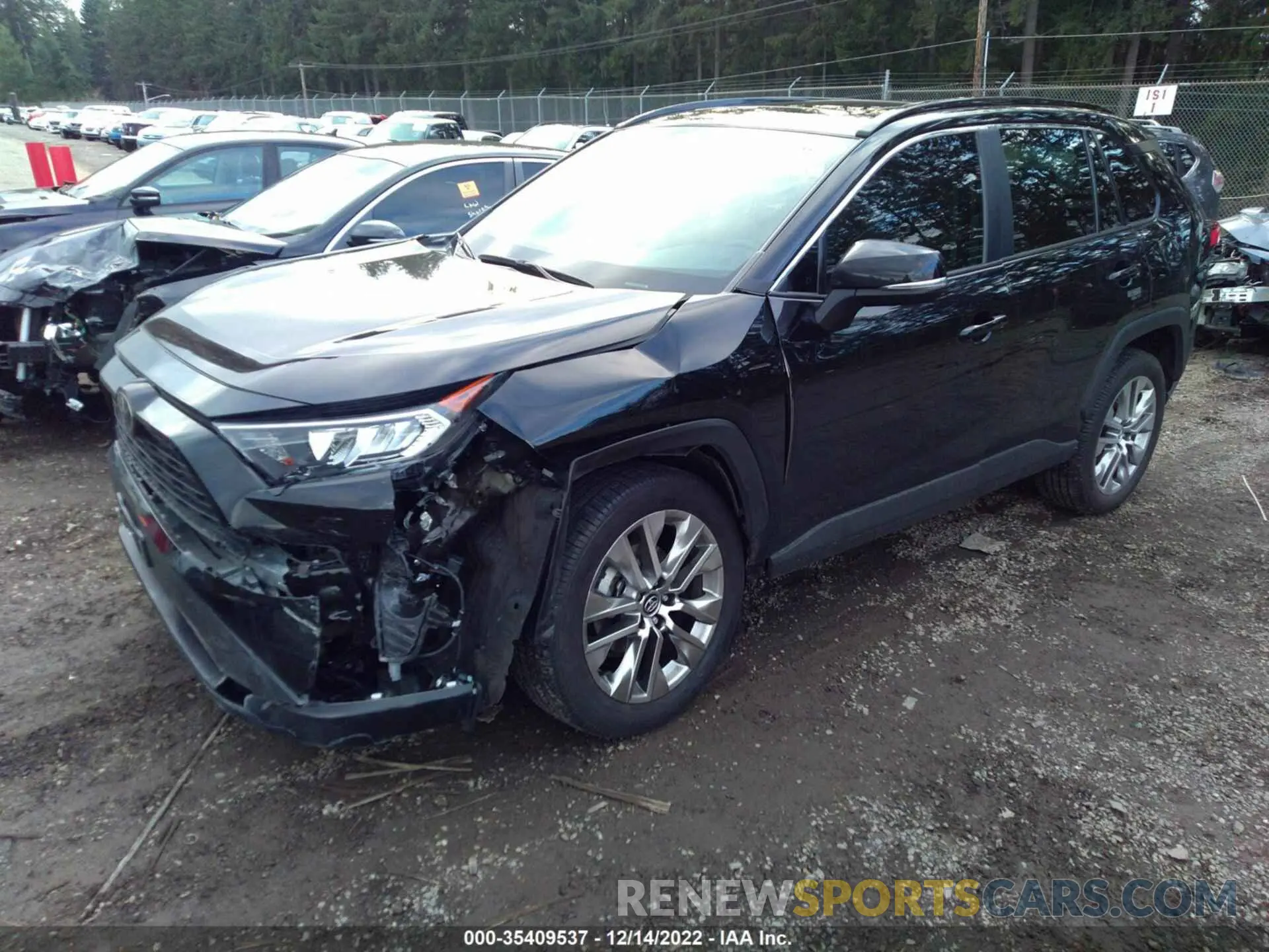 2 fotografías del automóvil dañado 2T3A1RFV2LW107379 TOYOTA RAV4 2020