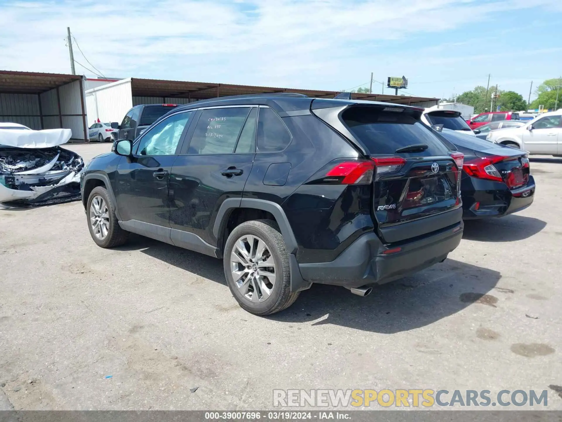 3 fotografías del automóvil dañado 2T3A1RFV7LW133539 TOYOTA RAV4 2020