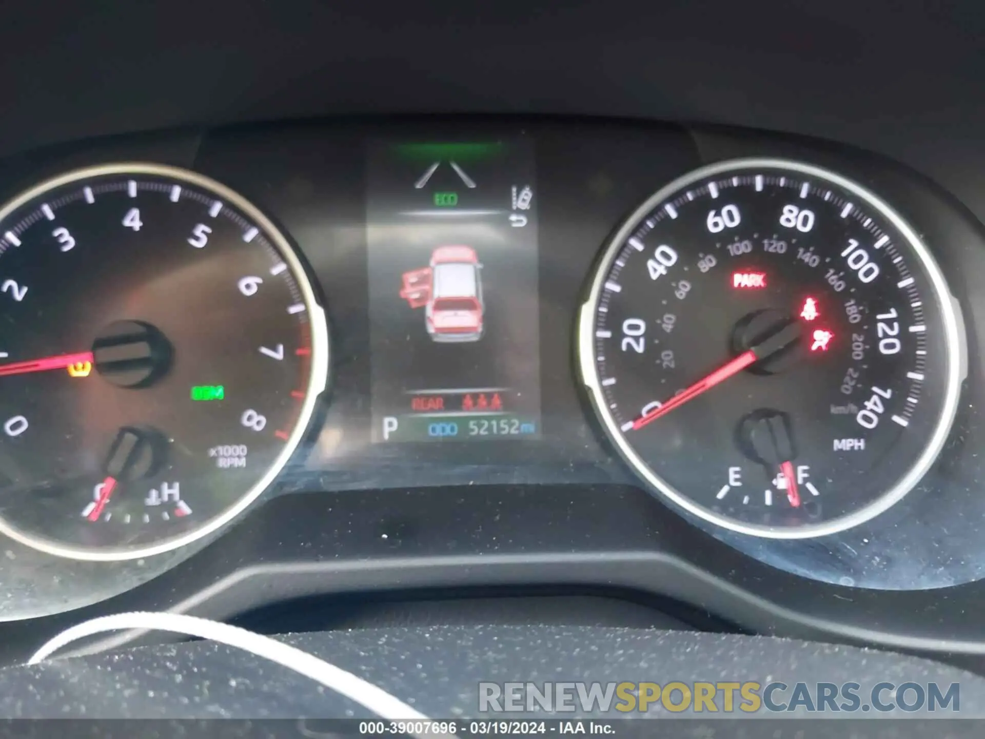 7 fotografías del automóvil dañado 2T3A1RFV7LW133539 TOYOTA RAV4 2020