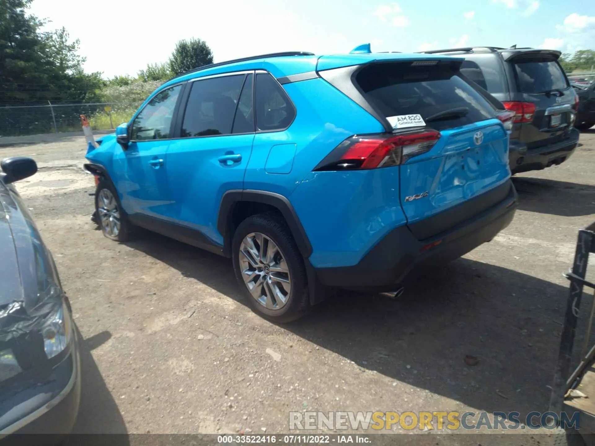 3 fotografías del automóvil dañado 2T3A1RFV8LC133325 TOYOTA RAV4 2020