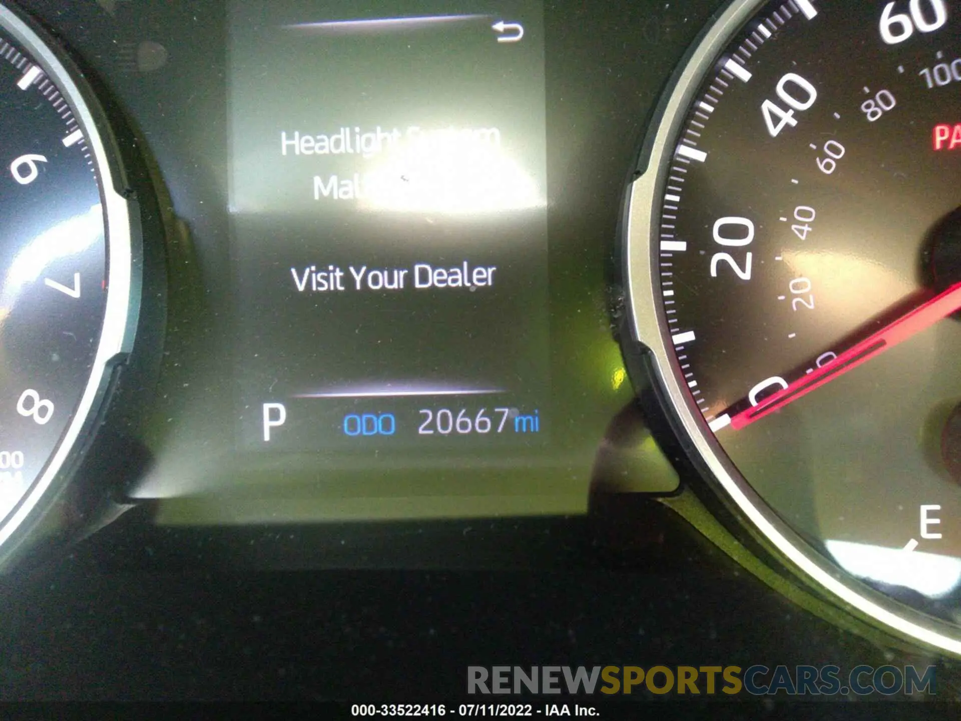 7 fotografías del automóvil dañado 2T3A1RFV8LC133325 TOYOTA RAV4 2020