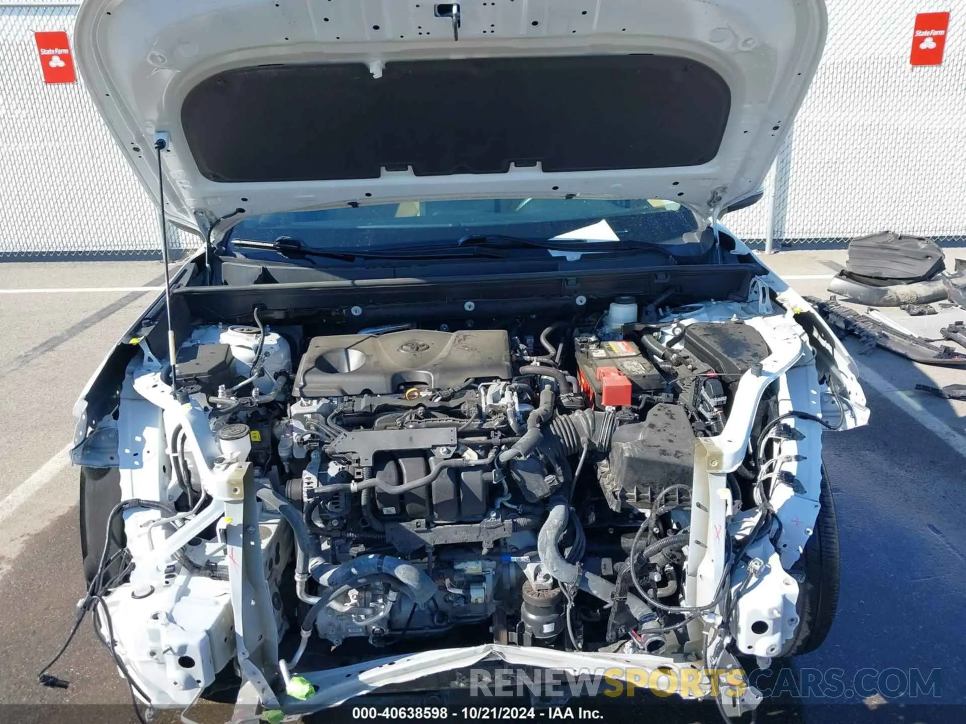 10 fotografías del automóvil dañado 2T3C1RFV1LW076425 TOYOTA RAV4 2020
