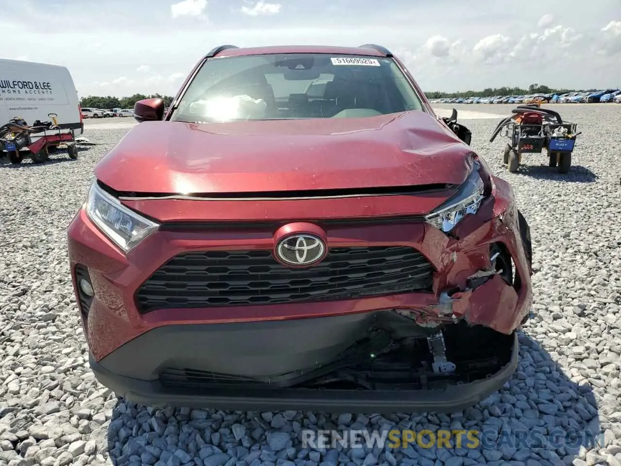 5 fotografías del automóvil dañado 2T3C1RFV2LC069551 TOYOTA RAV4 2020