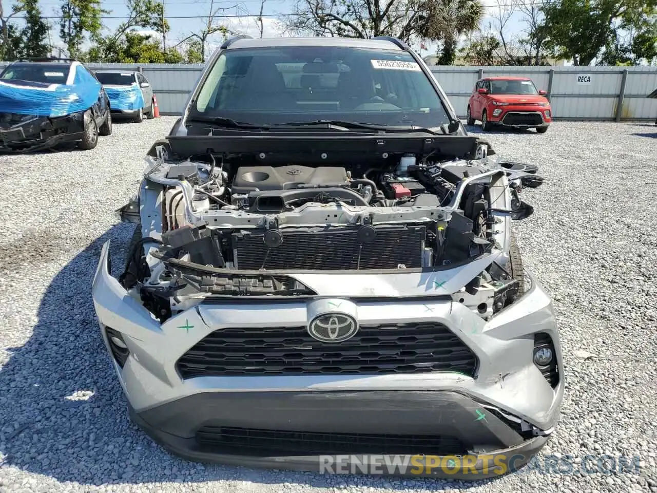 5 fotografías del automóvil dañado 2T3C1RFV6LW060060 TOYOTA RAV4 2020