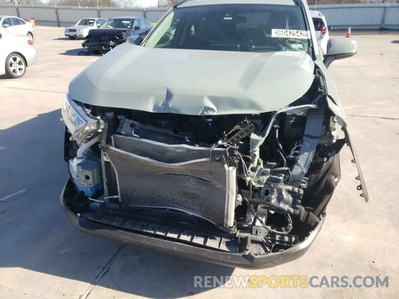 9 fotografías del automóvil dañado 2T3C1RFV6LW079157 TOYOTA RAV4 2020