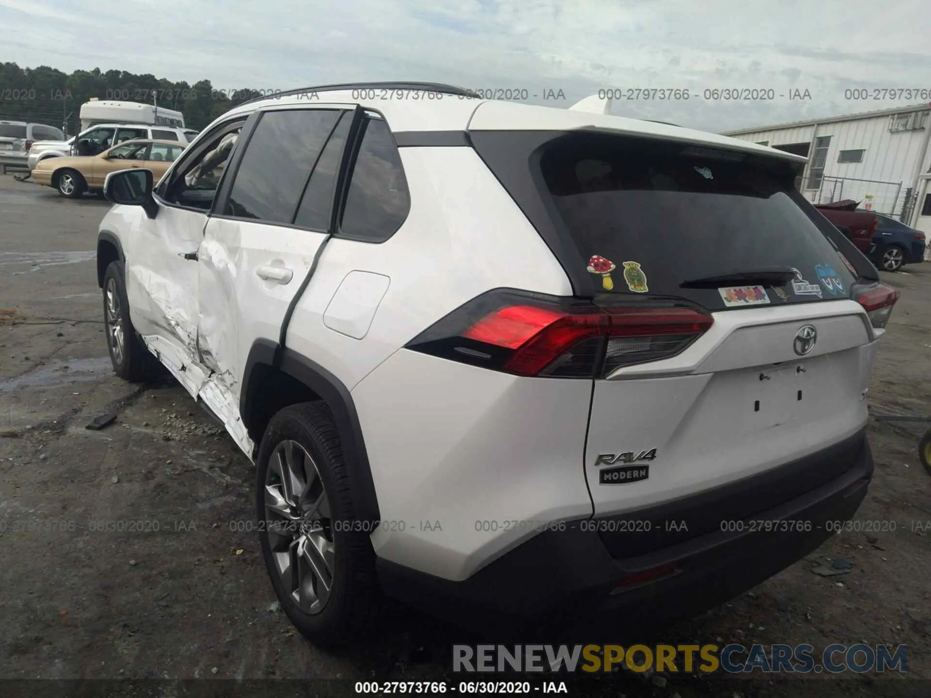 3 fotografías del automóvil dañado 2T3C1RFV7LC039266 TOYOTA RAV4 2020