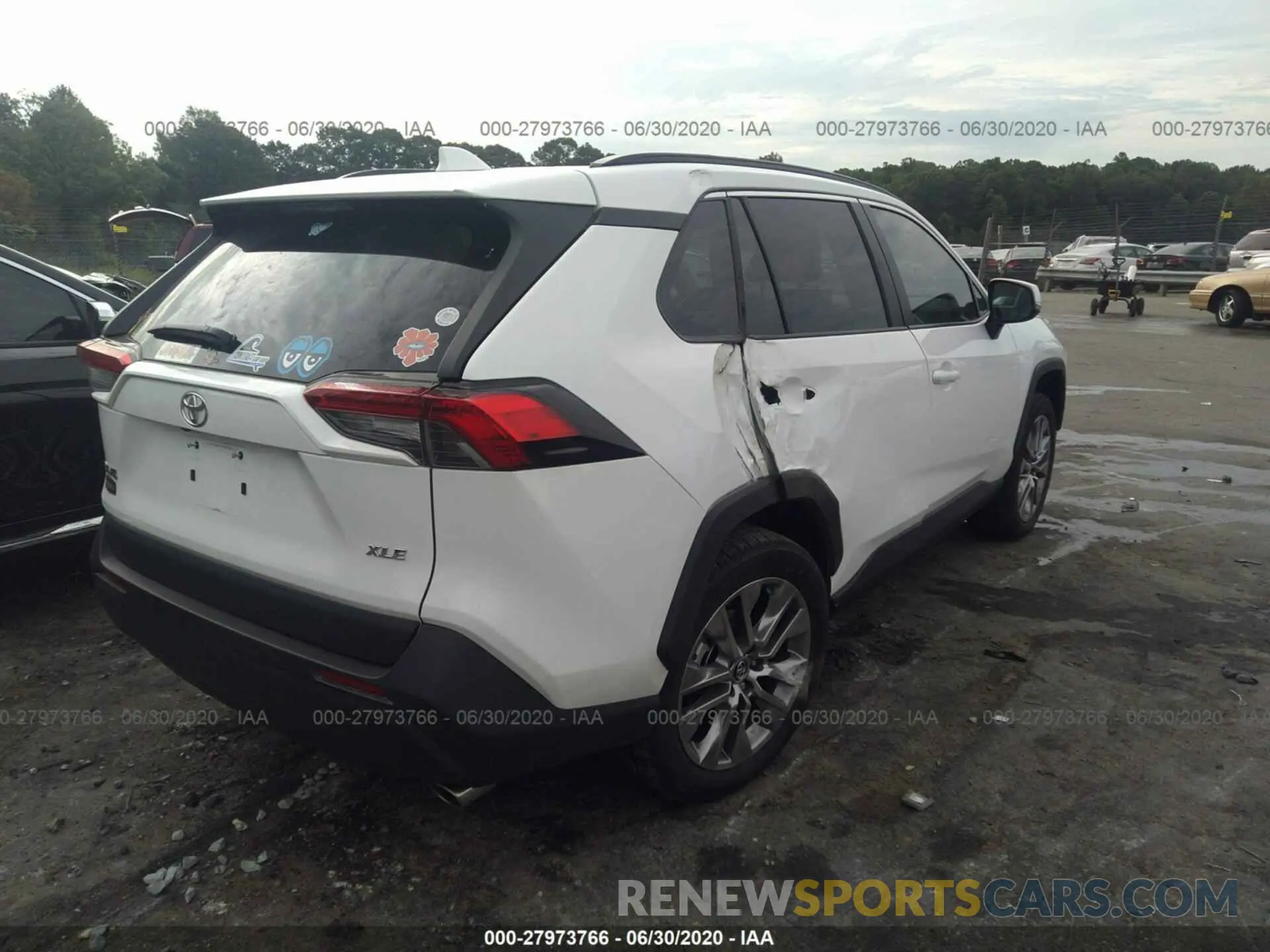 4 fotografías del automóvil dañado 2T3C1RFV7LC039266 TOYOTA RAV4 2020