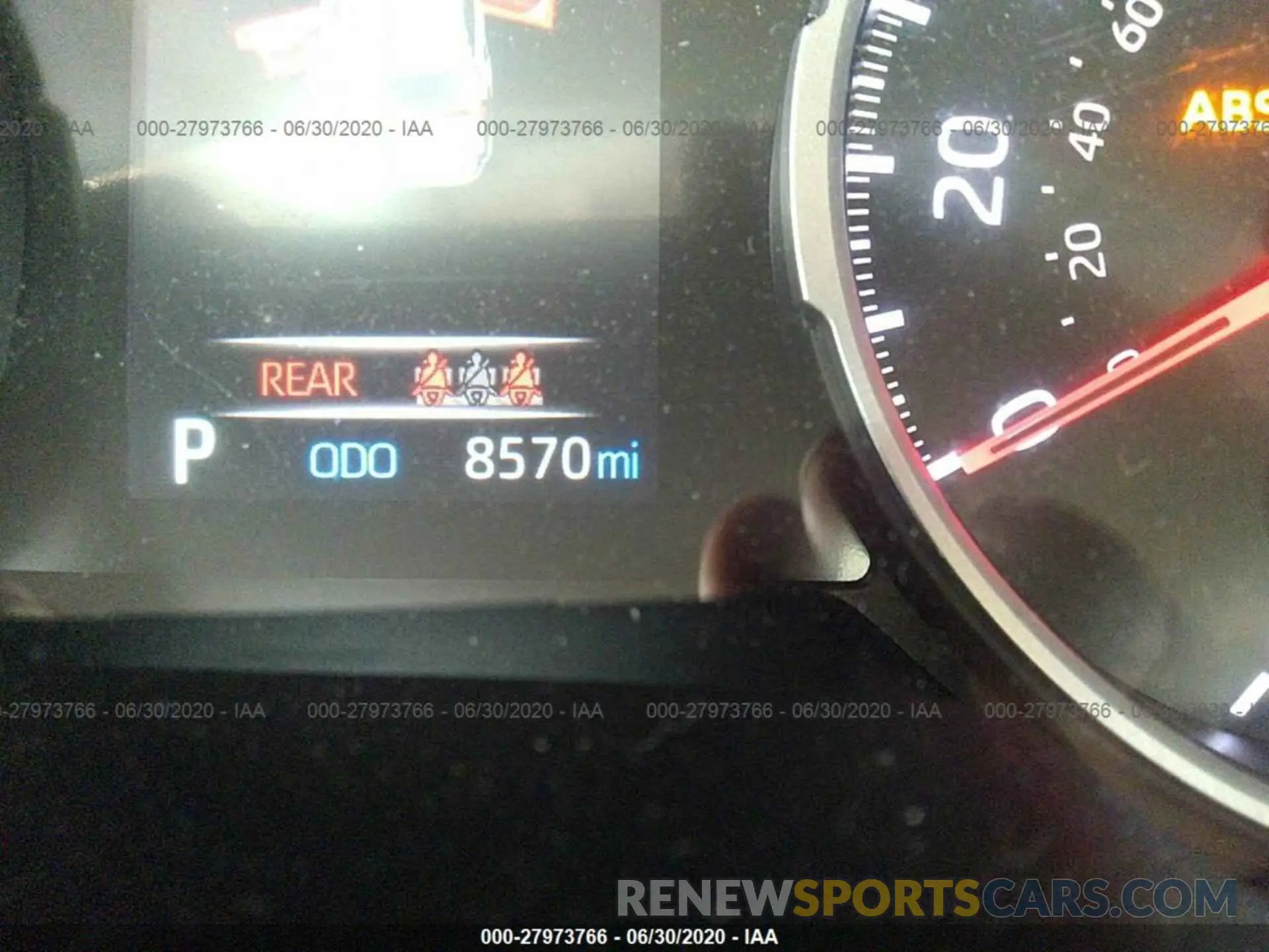 7 fotografías del automóvil dañado 2T3C1RFV7LC039266 TOYOTA RAV4 2020